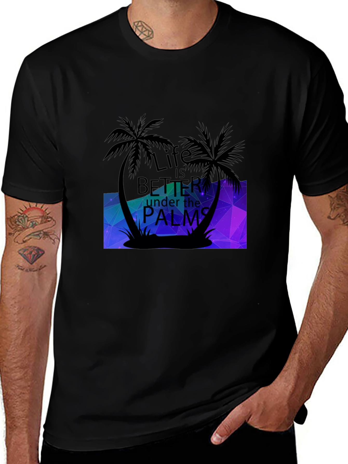 Variant 19 of Life Is Better Under The Palms Graphic T-Shirt
