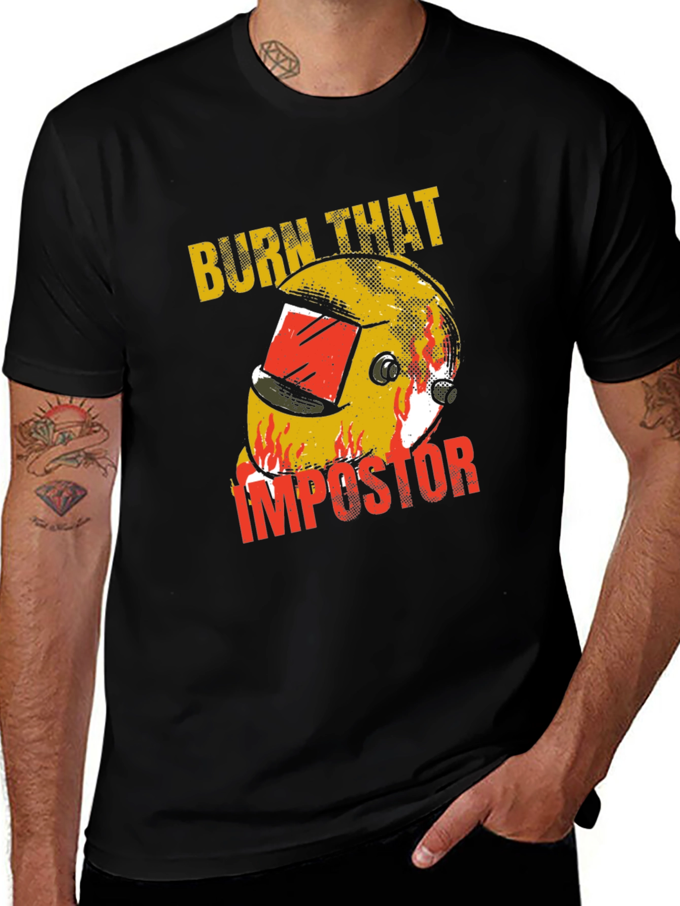 Variant 28 of Burn That Impostor Graphic T-Shirt