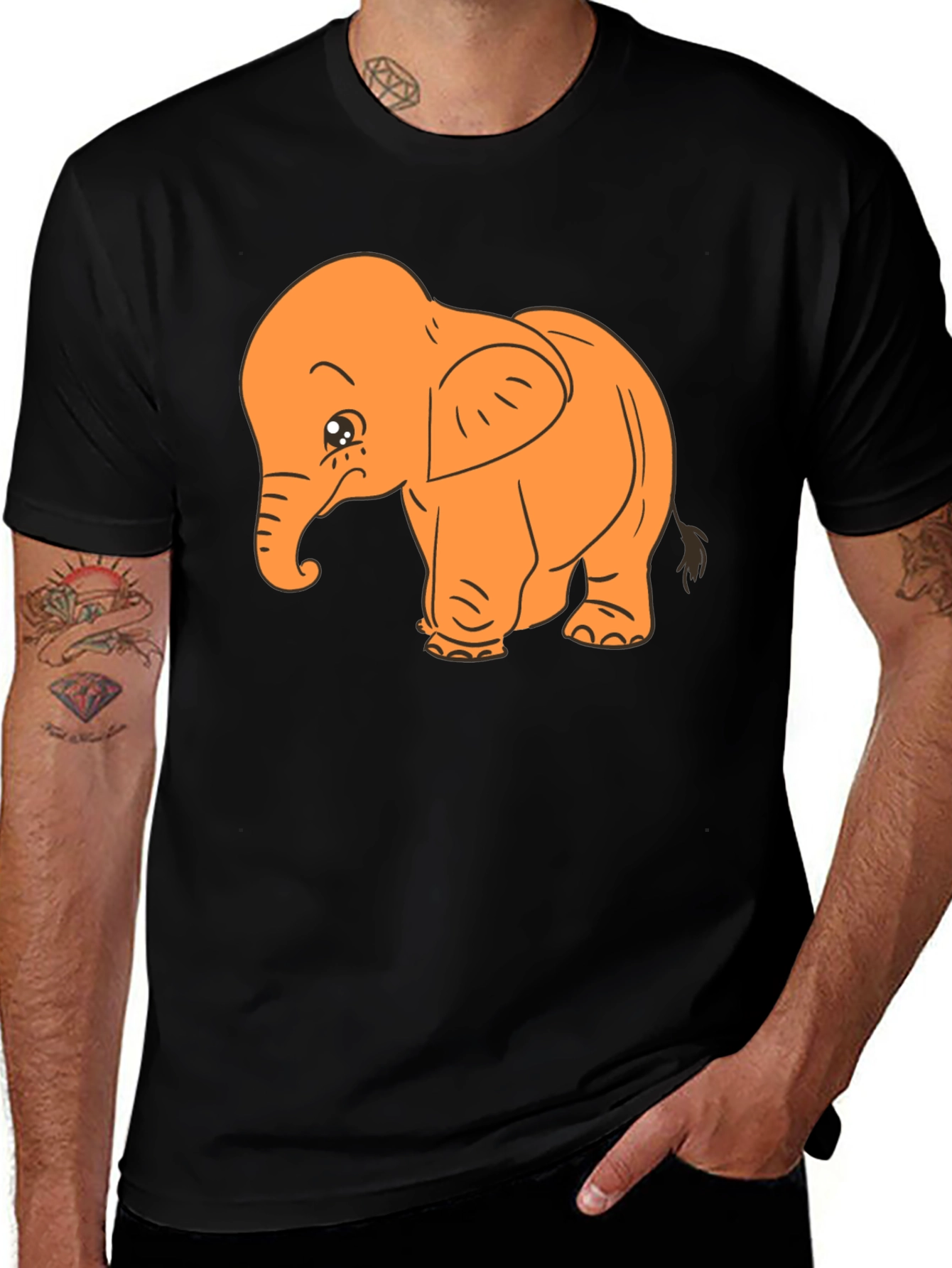 Variant 13 of Cute Elephant Graphic Tee