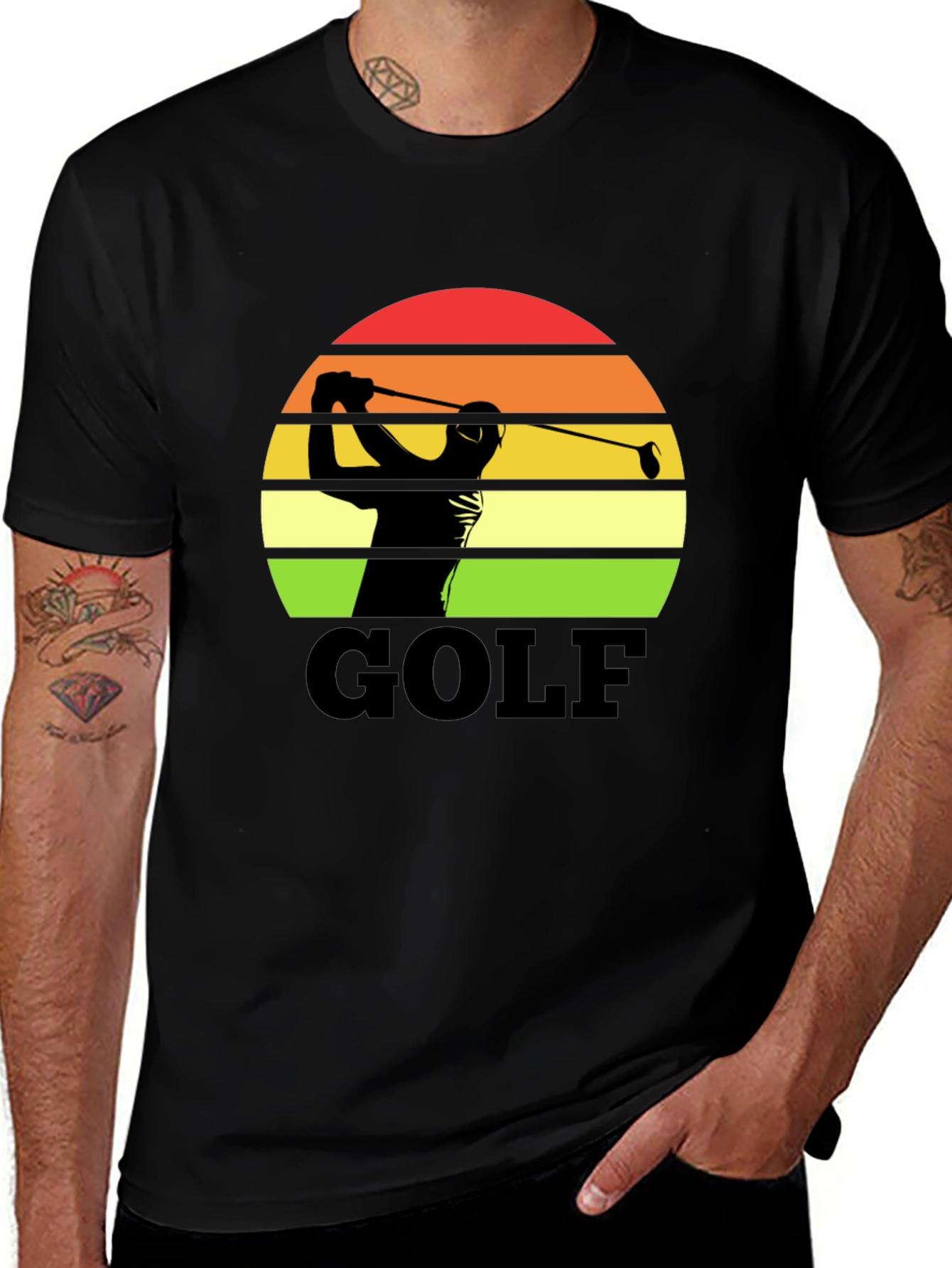 Variant 4 of Golf Sunset Silhouette T-Shirt