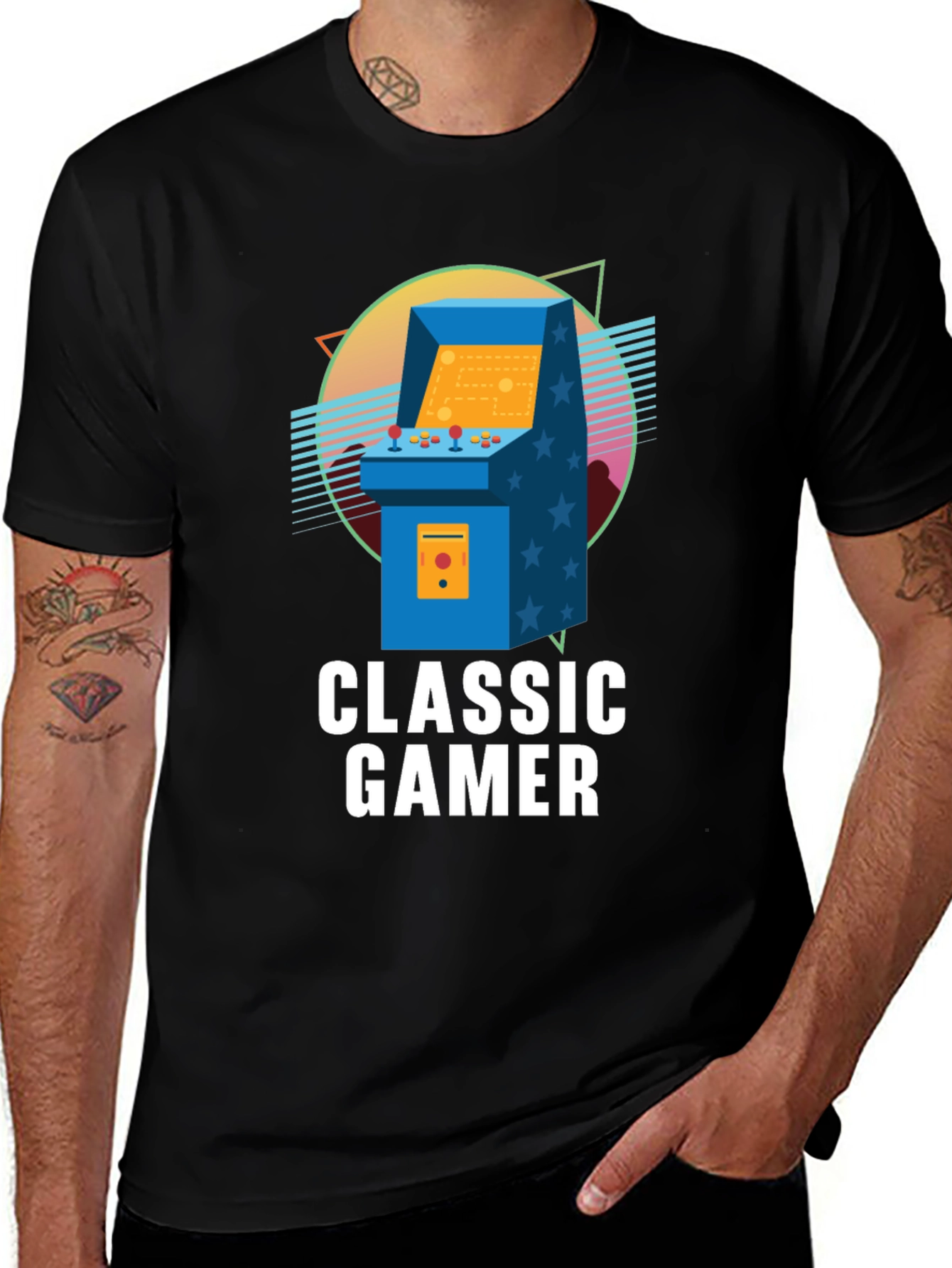Variant 21 of Classic Gamer Tee - Retro Arcade Style