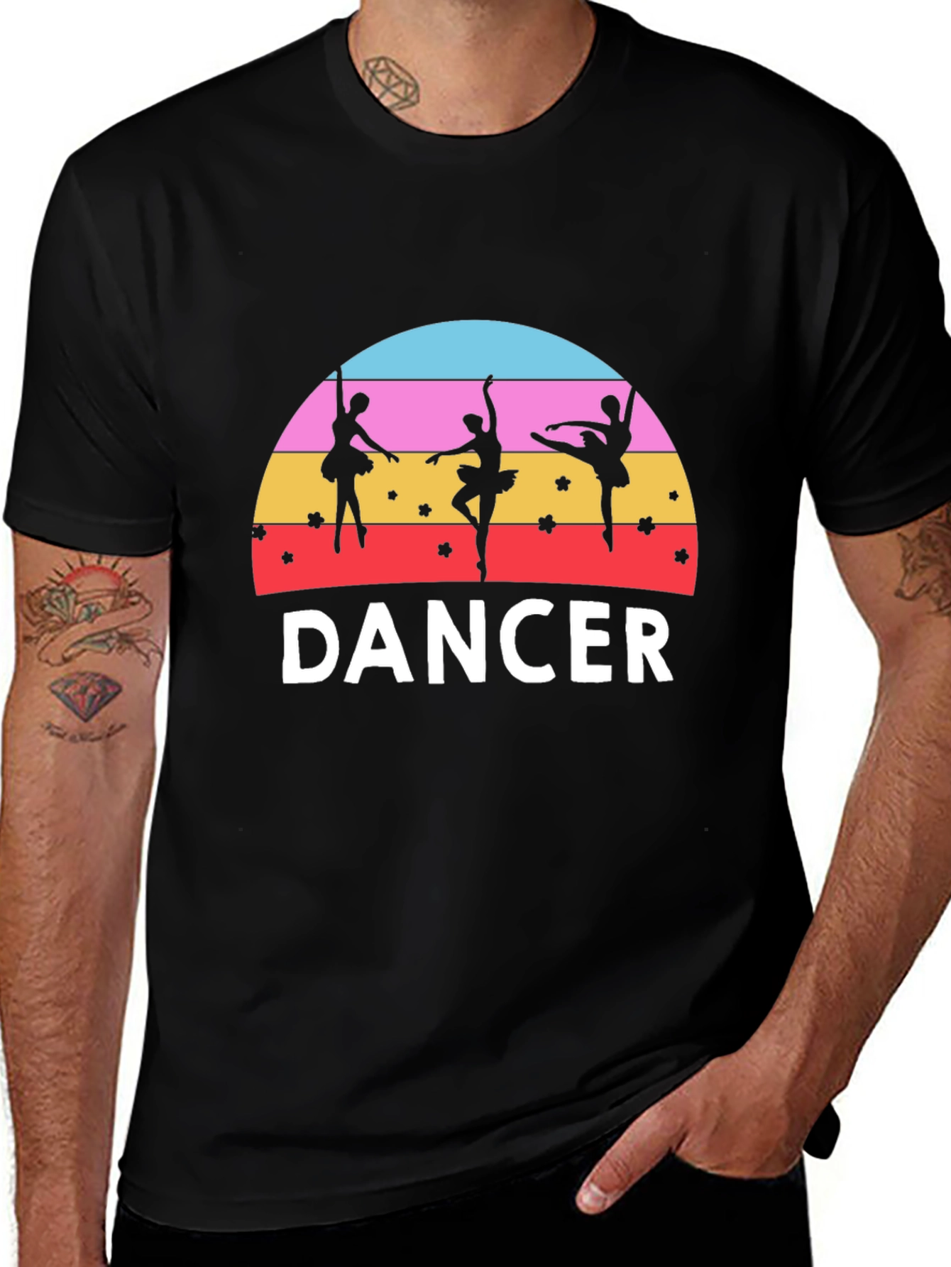 Variant 17 of Dancer Sunset Graphic Tee - Ballet Lover T-Shirt
