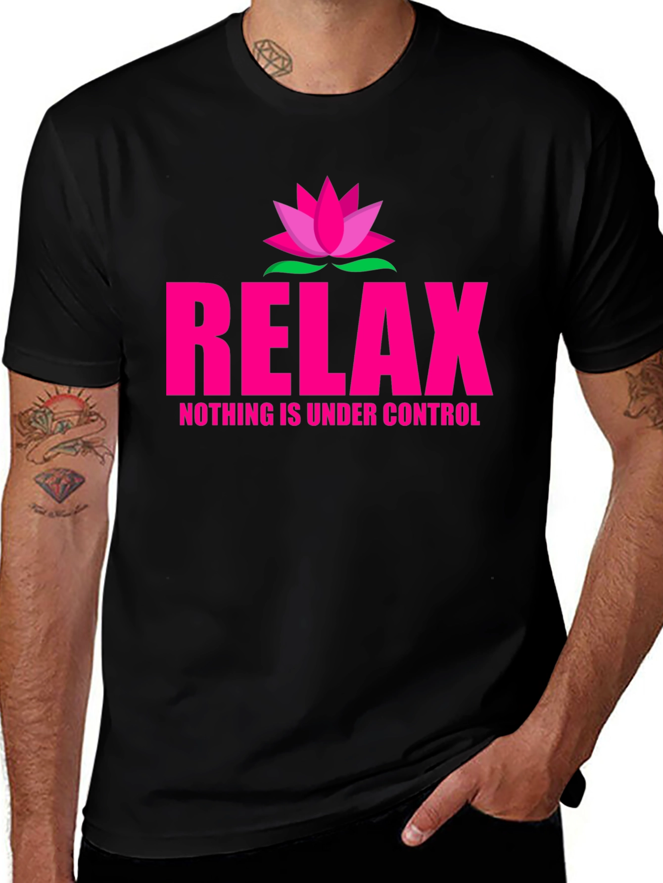 Variant 3 of Relax Nothing is Under Control Tee