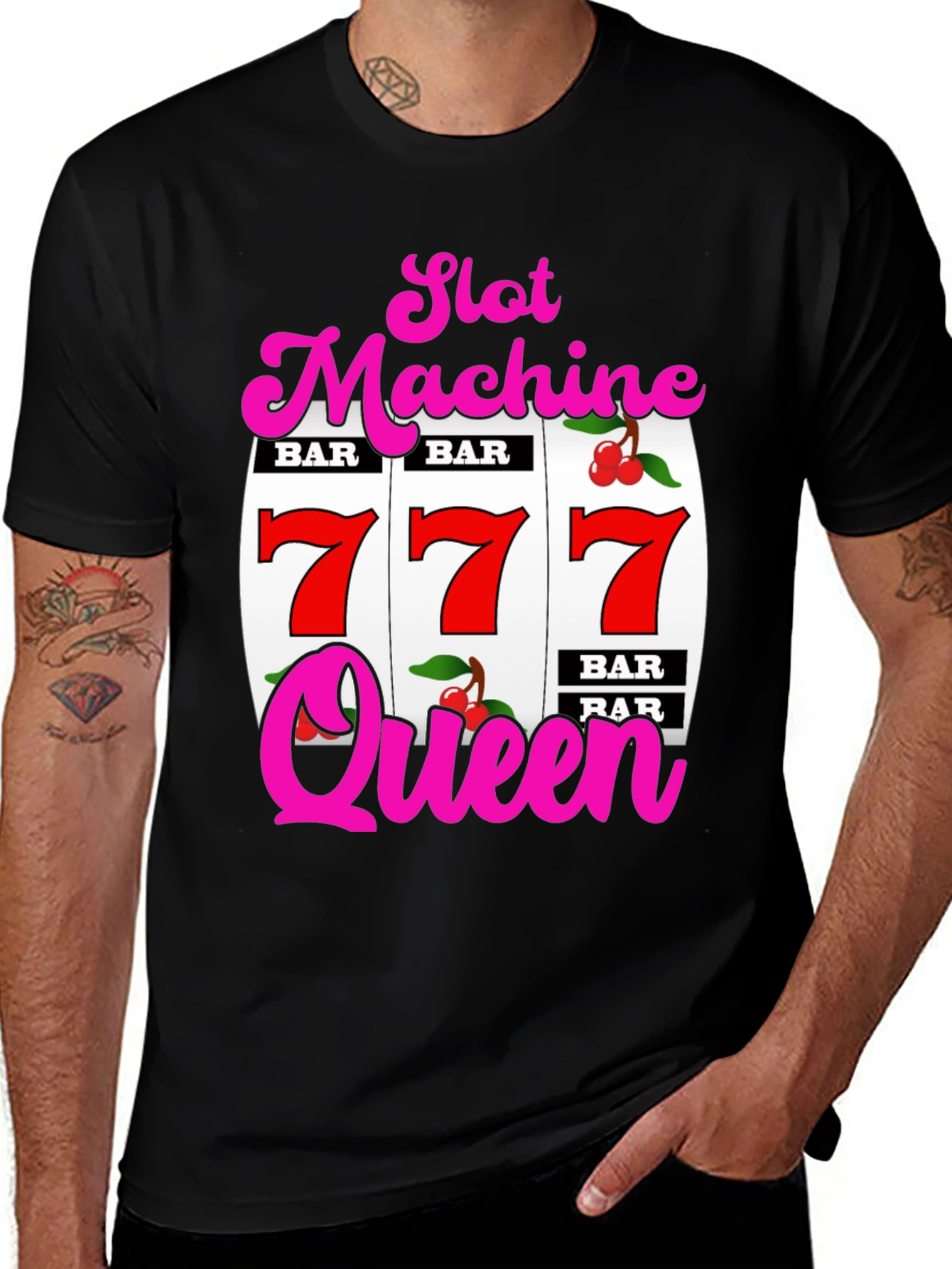 Variant 18 of Slot Machine Queen Graphic T-Shirt
