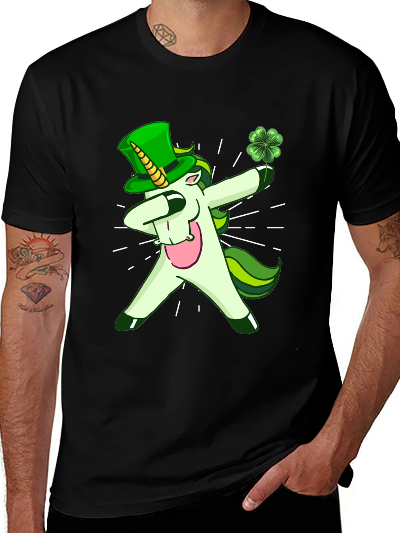 Variant 25 of St. Patrick's Day Dab Unicorn T-Shirt