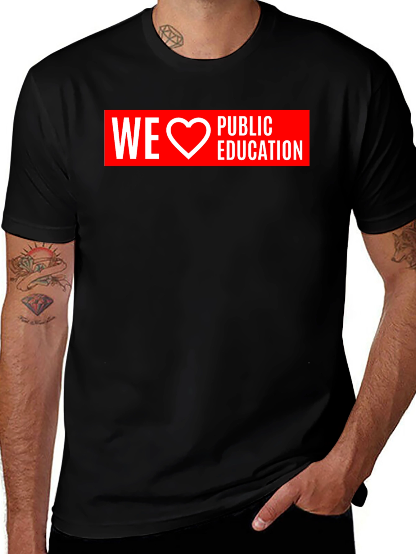 We Love Public Education Graphic Tee