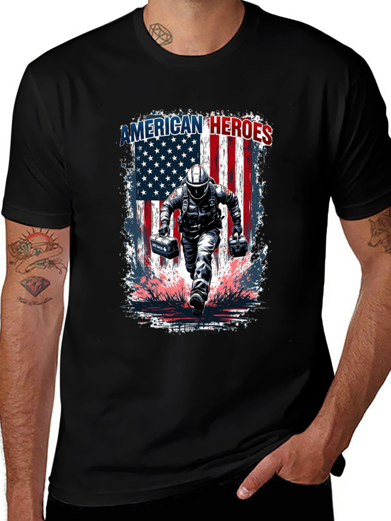 American Heroes Graphic T-Shirt