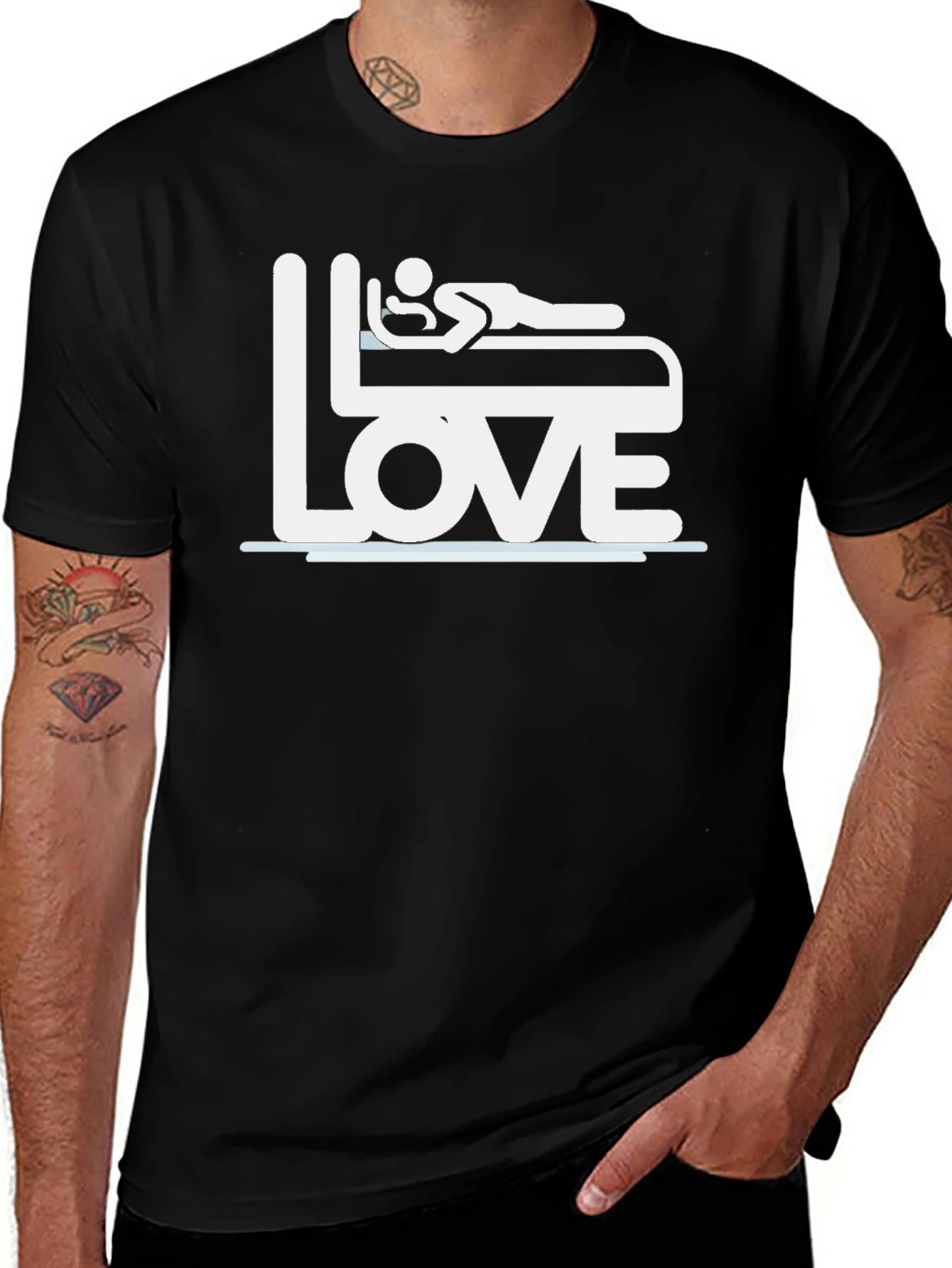 Variant 22 of Love to Sleep Bed T-Shirt - Comfortable Cotton Blend