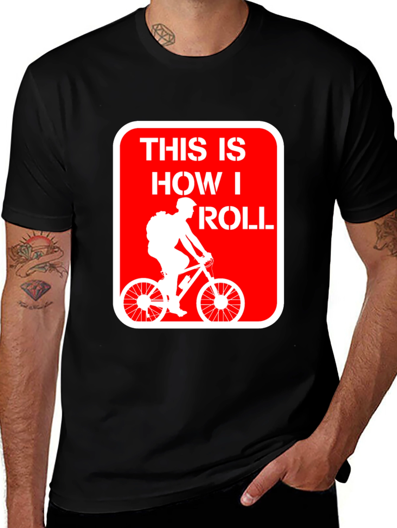 Variant 4 of This Is How I Roll Biker T-Shirt