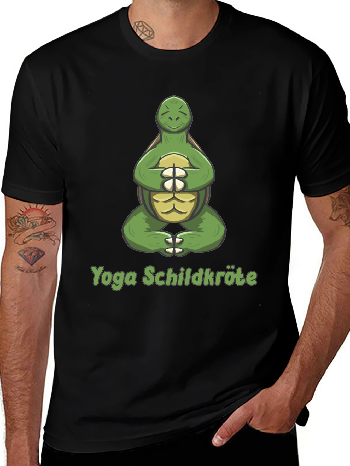Variant 20 of Yoga Turtle T-Shirt - Meditating Tortoise Tee