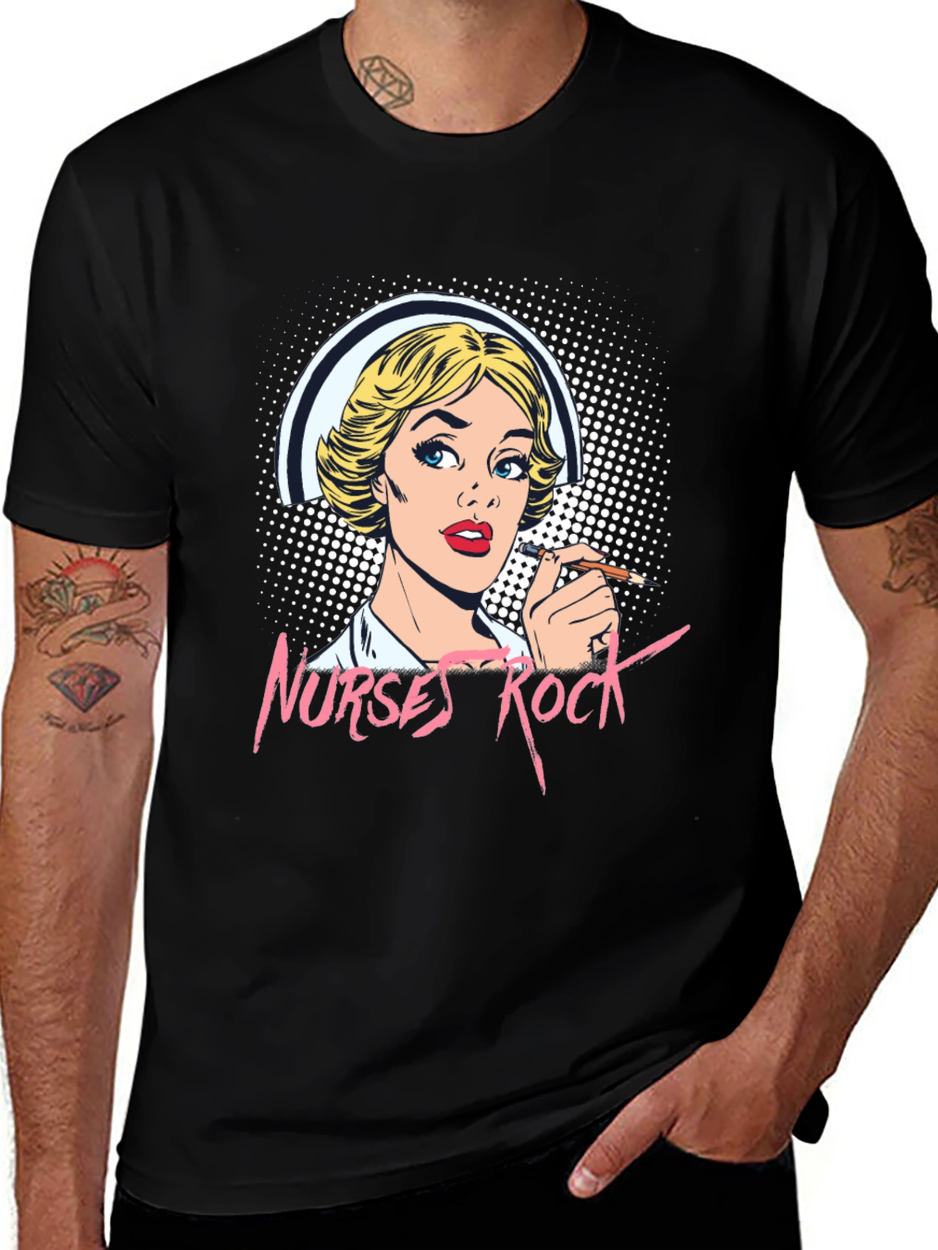 Variant 9 of Nurses Rock Graphic T-Shirt