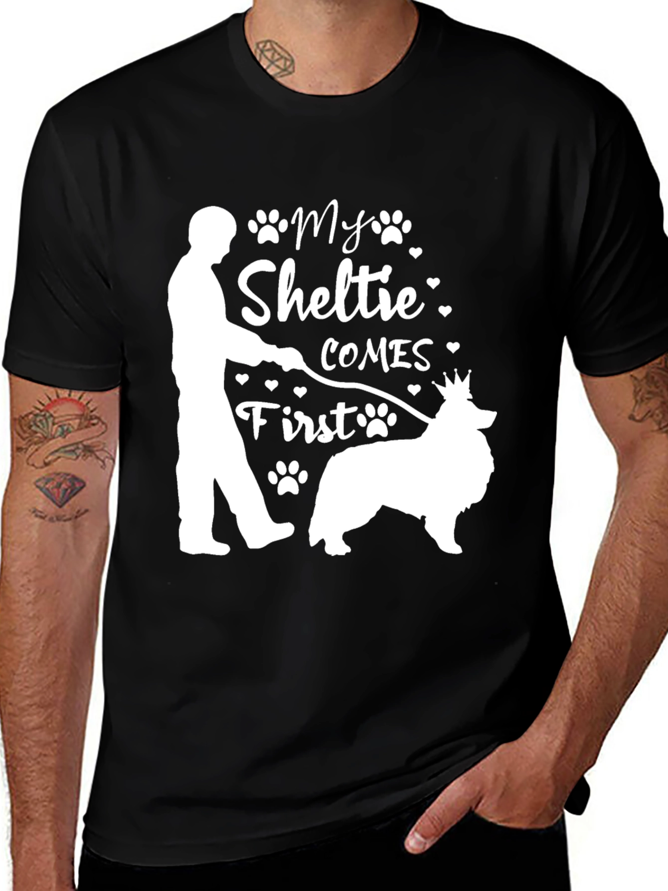 My Sheltie Comes First Graphic T-Shirt