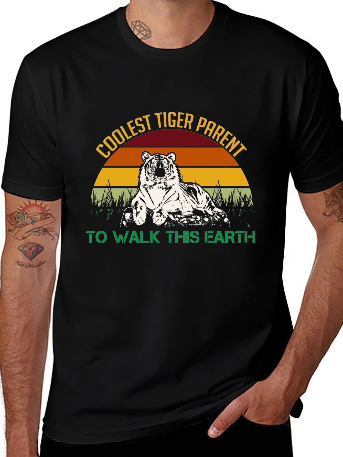 Variant 16 of Coolest Tiger Parent T-Shirt - Unisex Graphic Tee