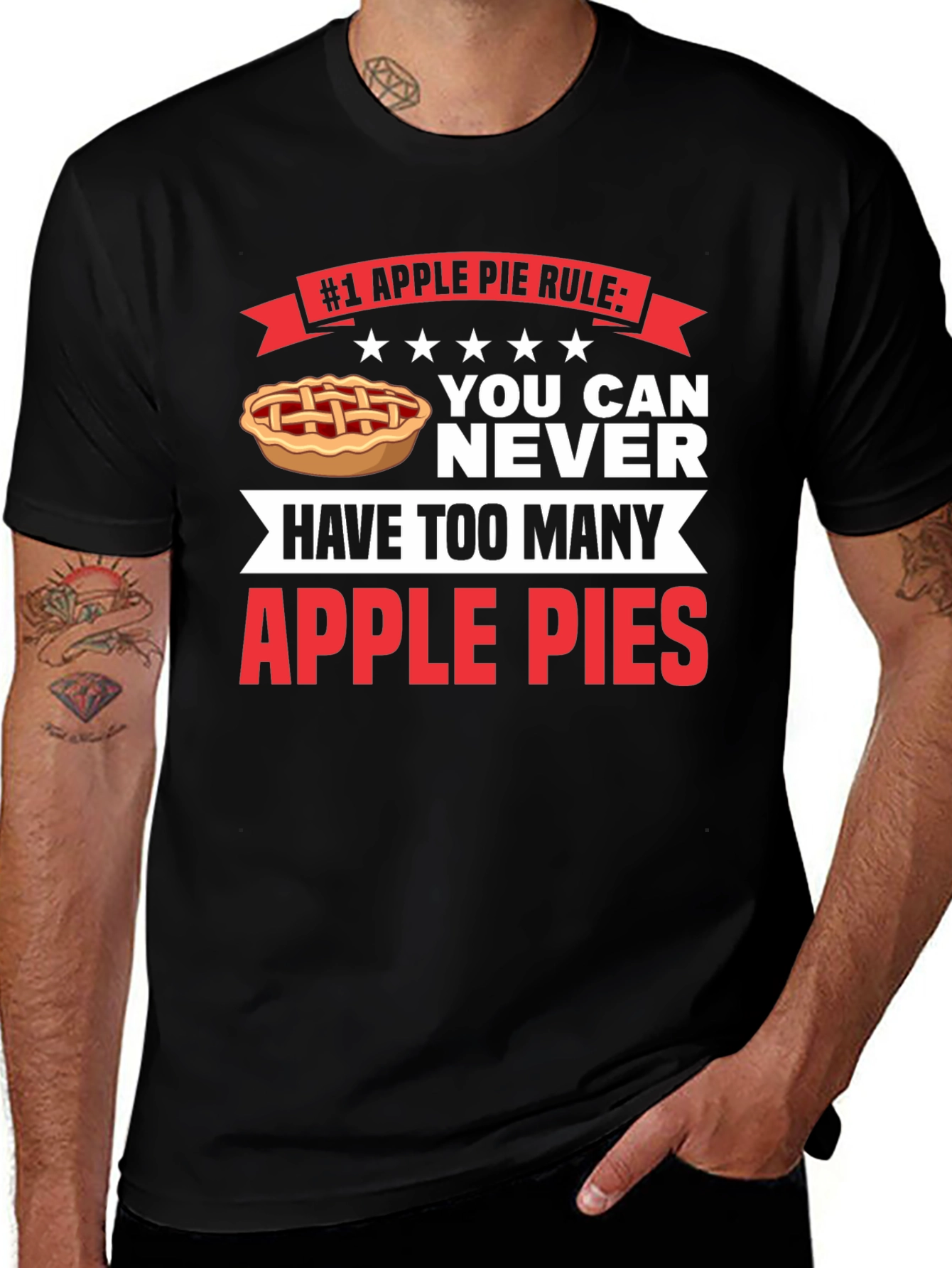 Variant 4 of Apple Pie Rule T-Shirt - Funny Foodie Tee