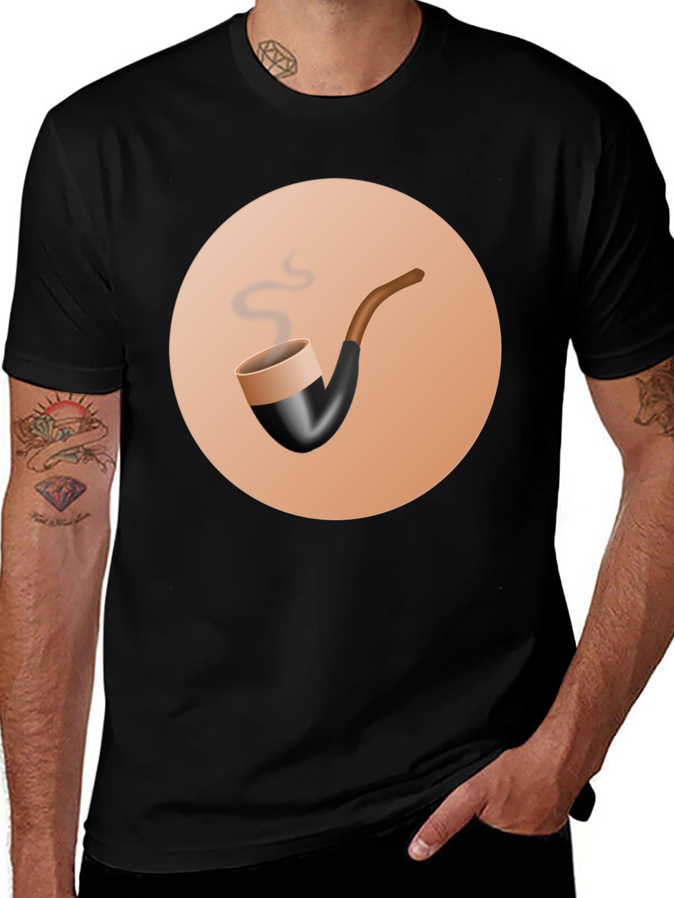Variant 26 of Smoking Pipe Graphic T-Shirt
