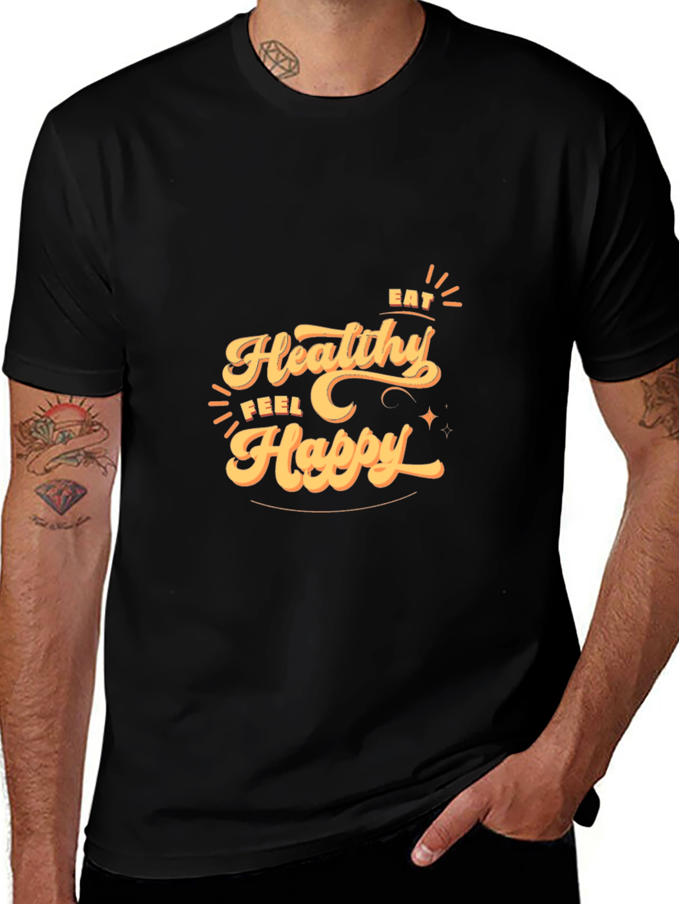 Eat Healthy, Feel Happy T-Shirt