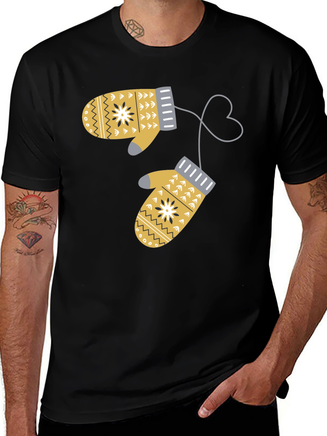 Variant 4 of Winter Mittens Graphic T-Shirt