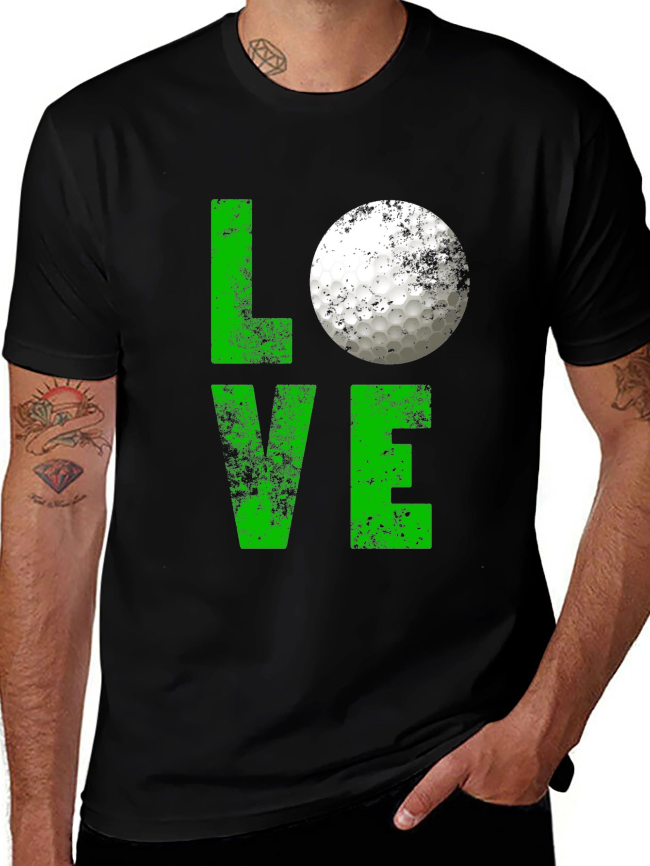 Variant 25 of Love Golf Tee - Golf Ball Graphic T-Shirt