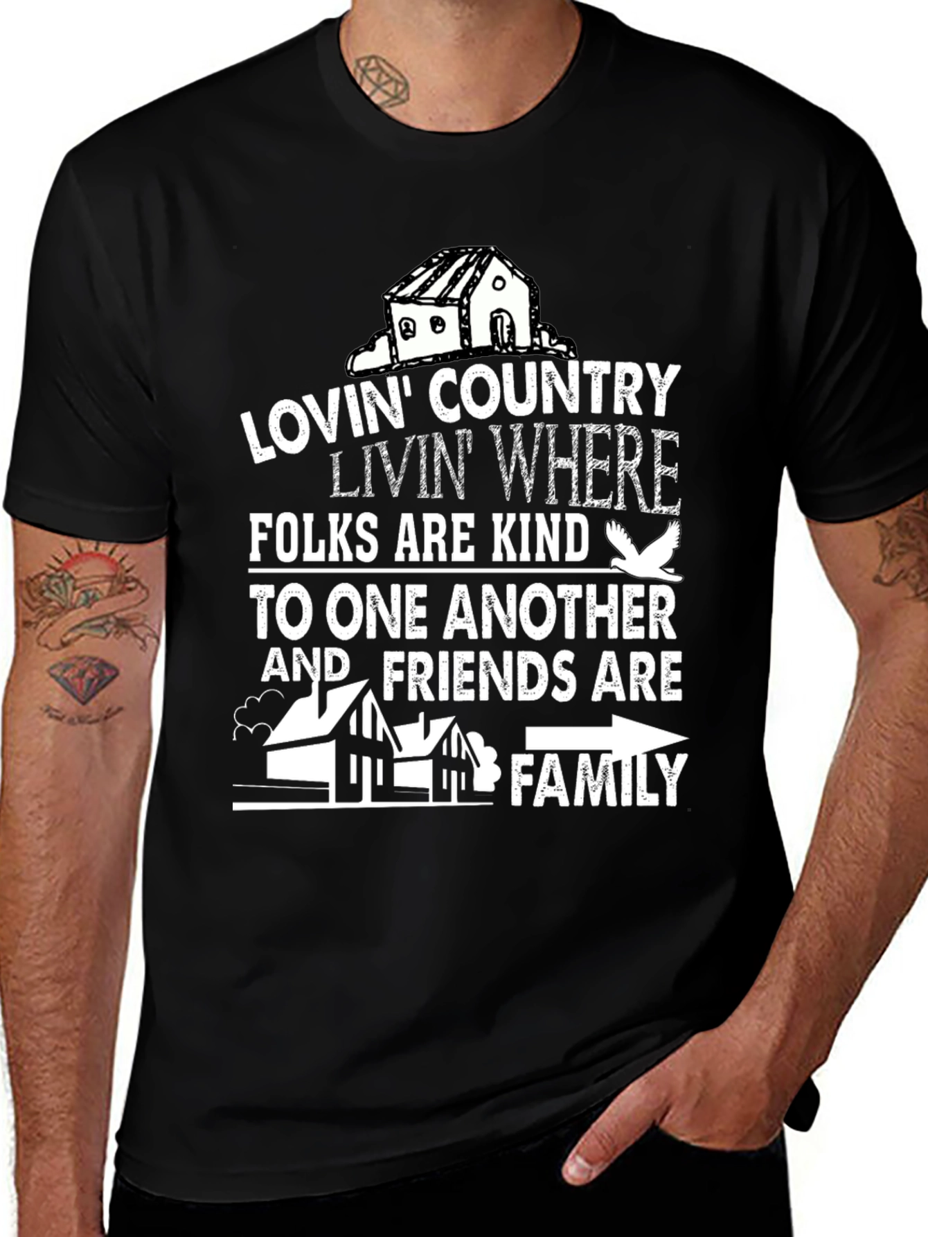 Lovin' Country Livin' Where T-Shirt