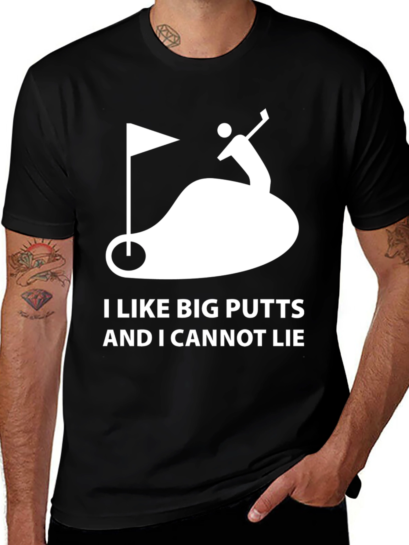 Variant 4 of I Like Big Putts Funny Golfing T-Shirt