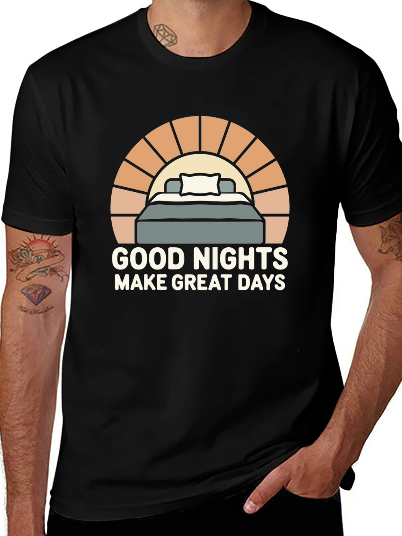 Variant 17 of Good Nights Make Great Days Graphic Tee
