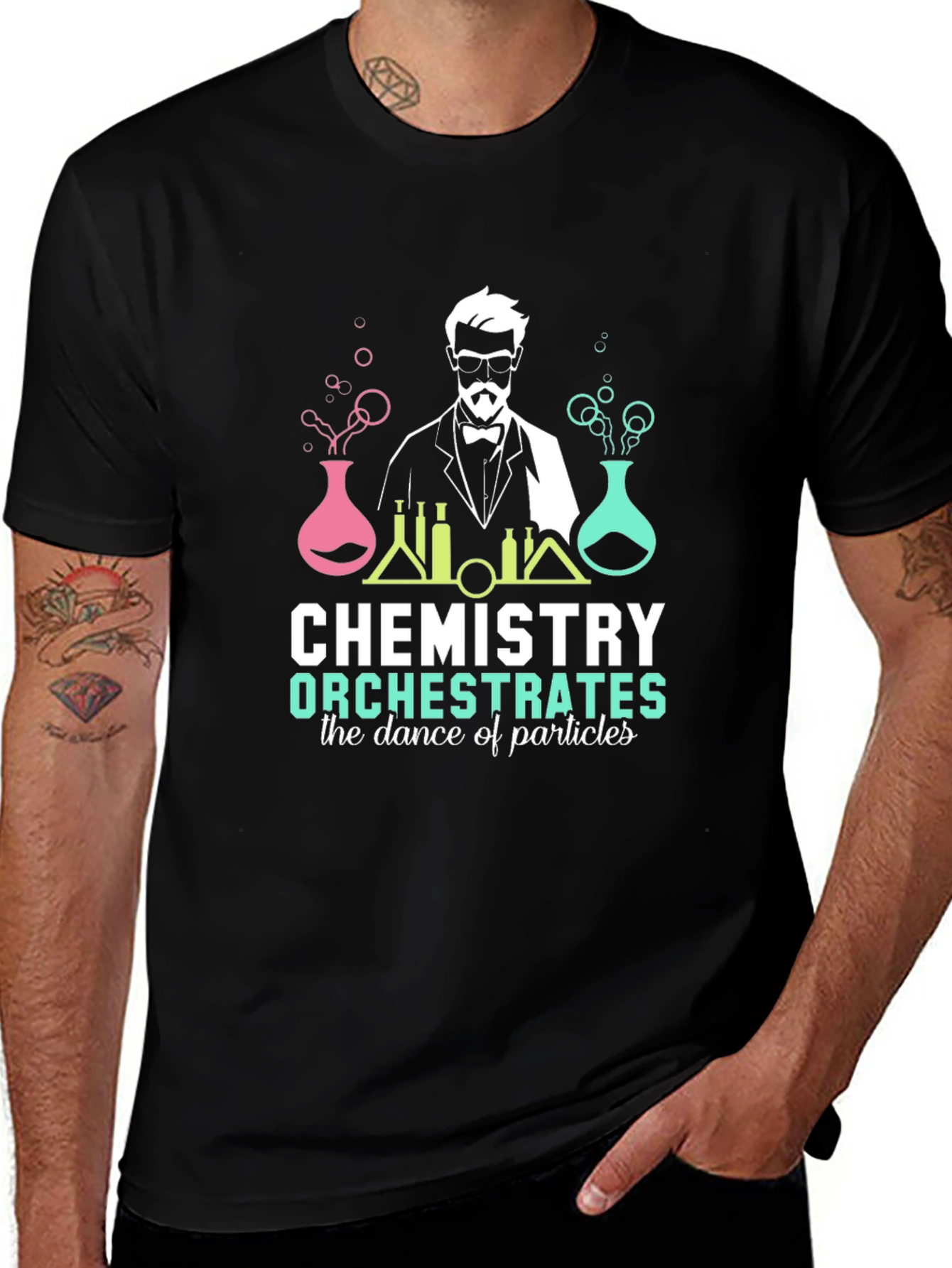Variant 5 of Chemistry Orchestrates Dance of Particles T-Shirt