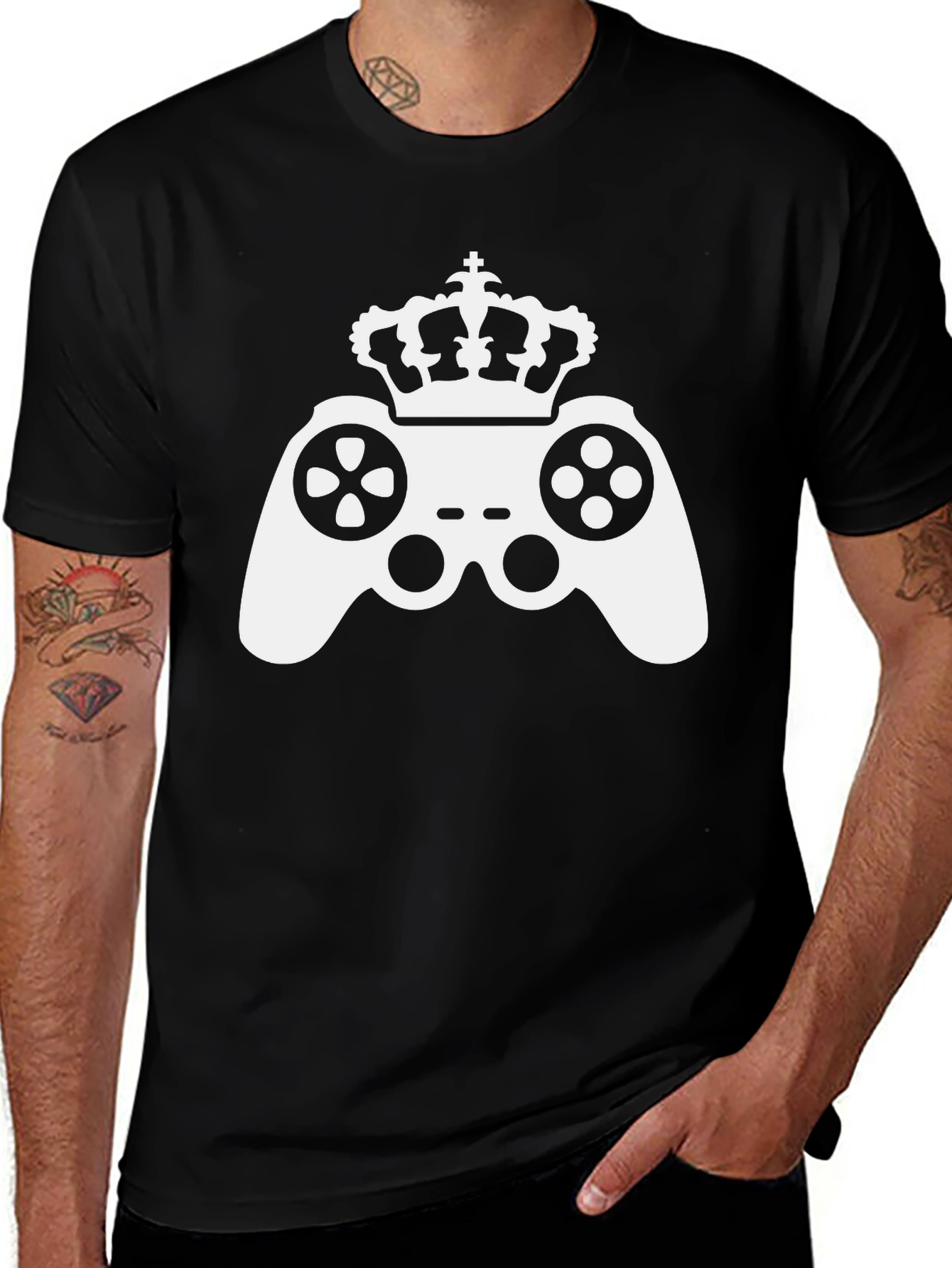 Variant 30 of Gaming Royalty Black T-Shirt