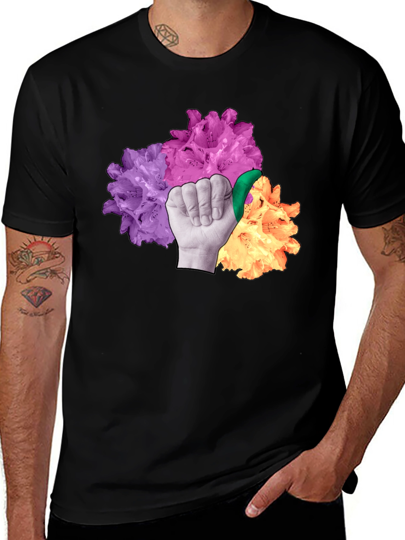 Variant 30 of Floral Hand T-Shirt