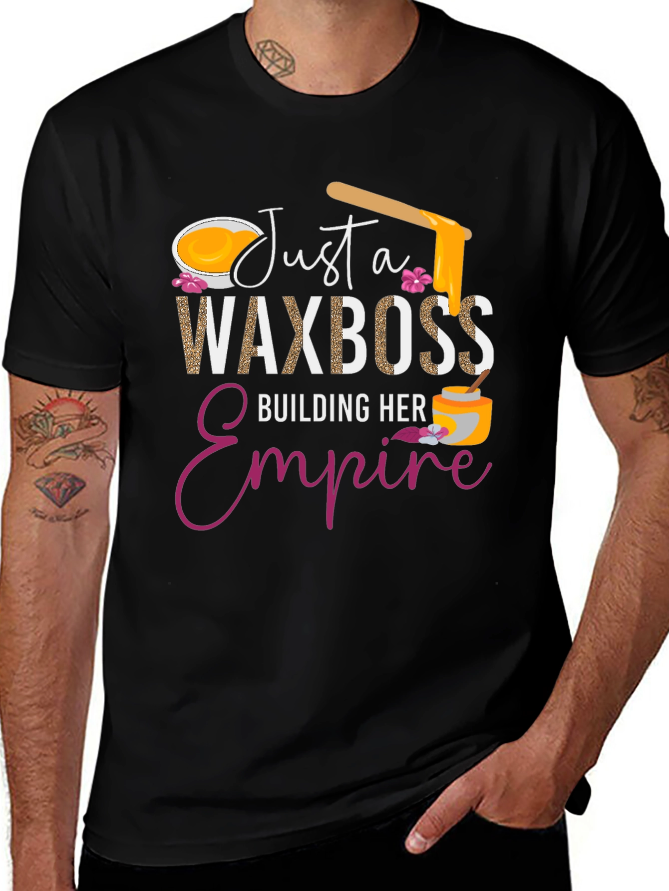 Variant 30 of Just a Wax Boss T-Shirt - Building Her Empire