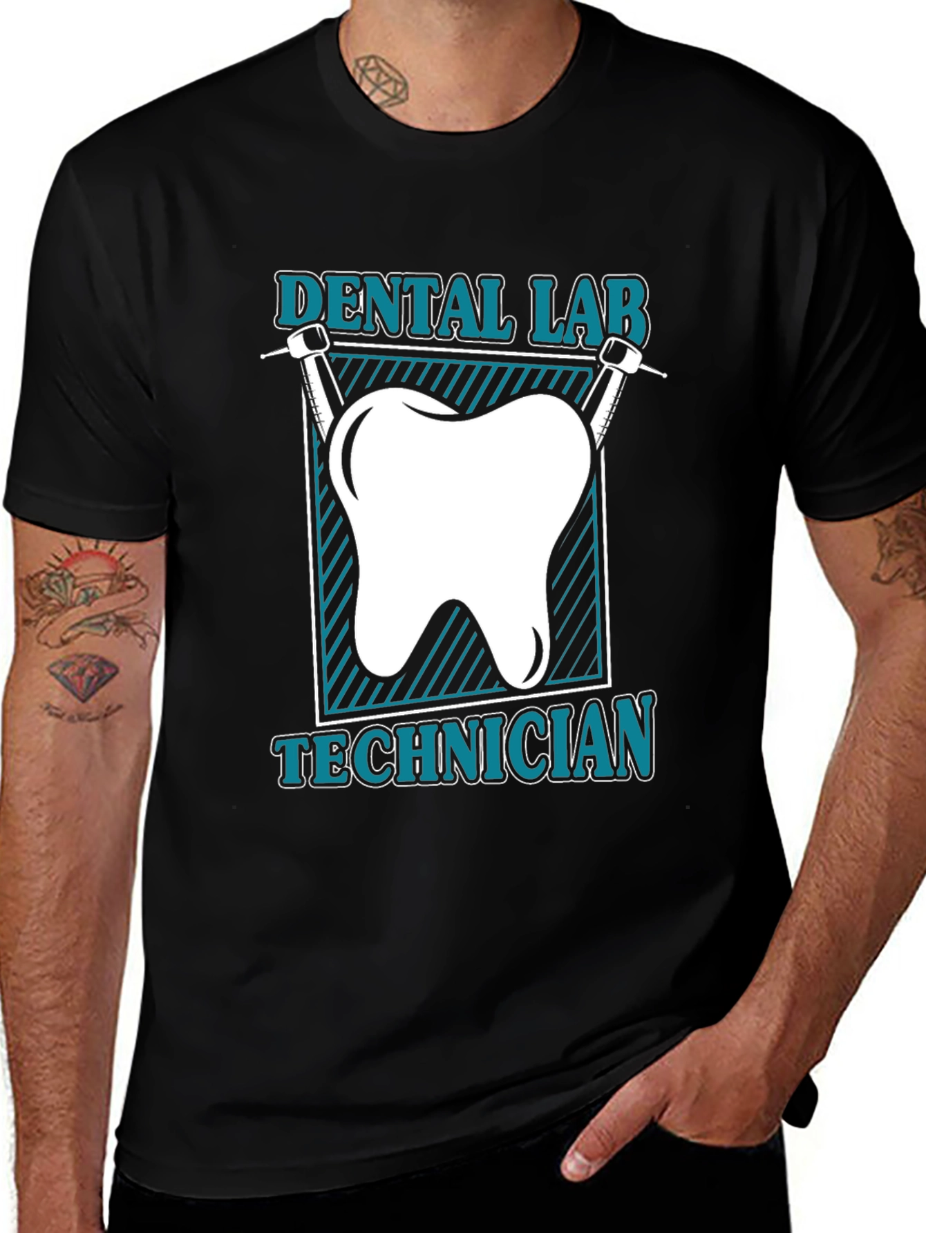 Variant 27 of Dental Lab Technician T-Shirt - Unique Design