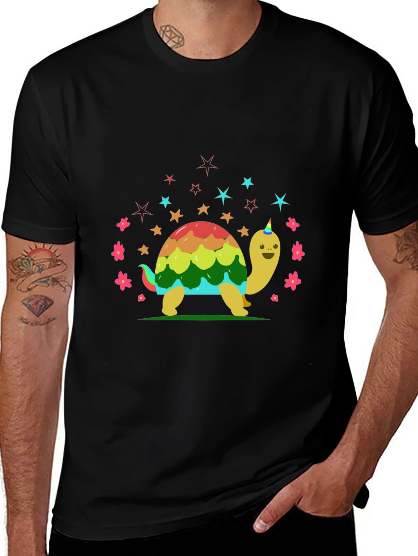 Variant 20 of Rainbow Unicorn Turtle T-Shirt