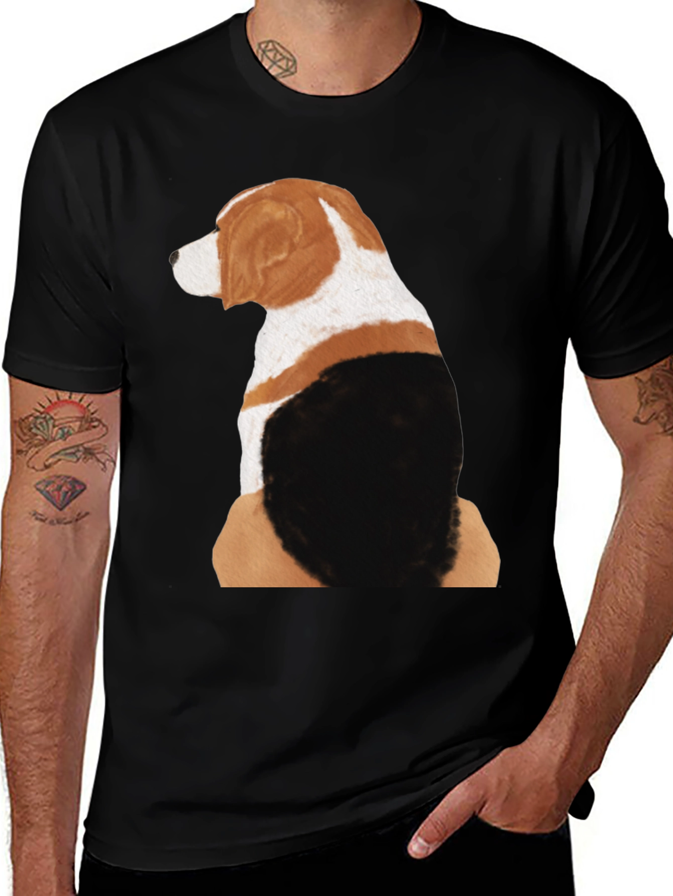 Beagle Dog Graphic T-Shirt - Casual Wear