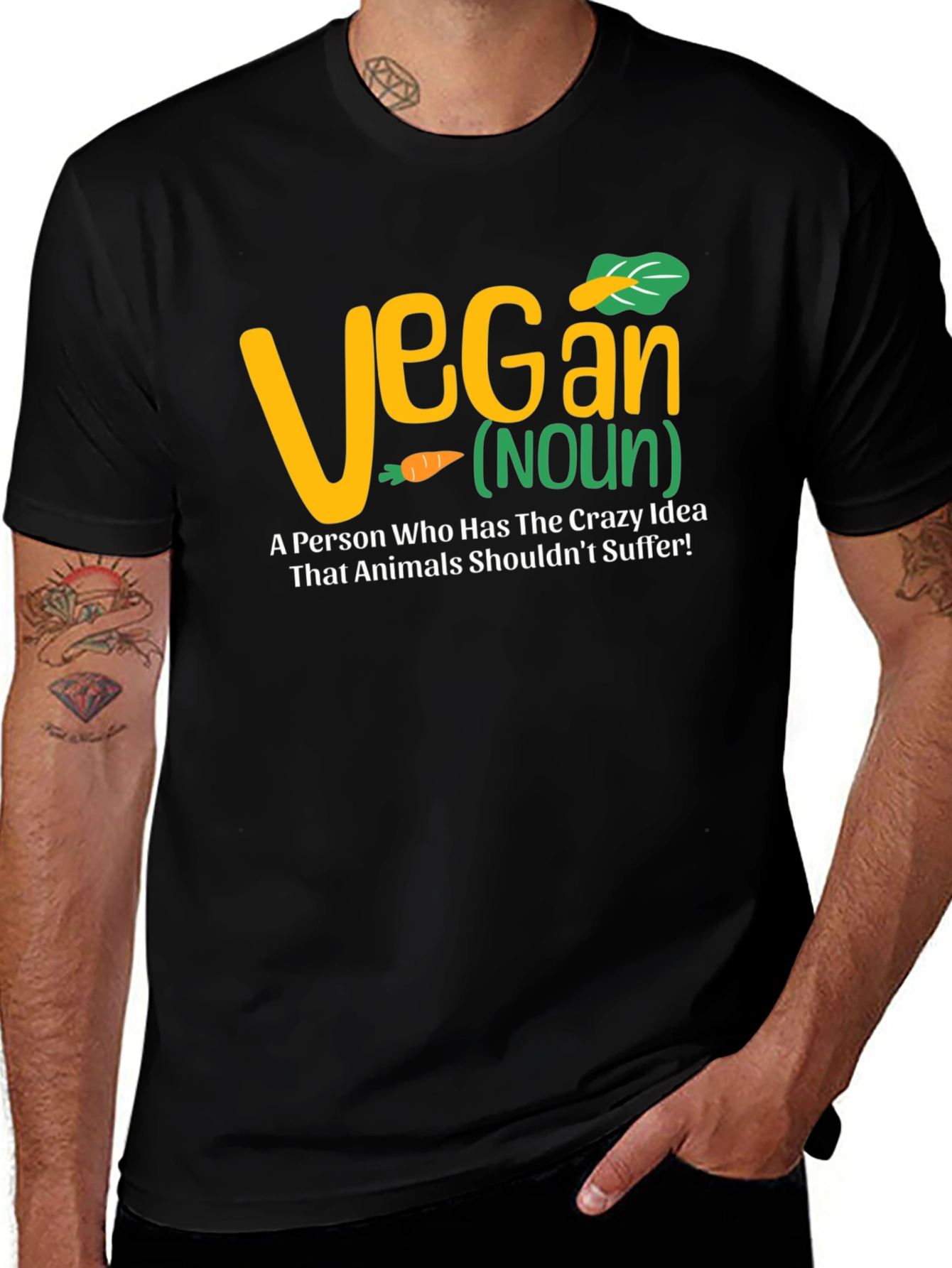 Variant 22 of Vegan Definition T-Shirt - Animals Shouldn't Suffer