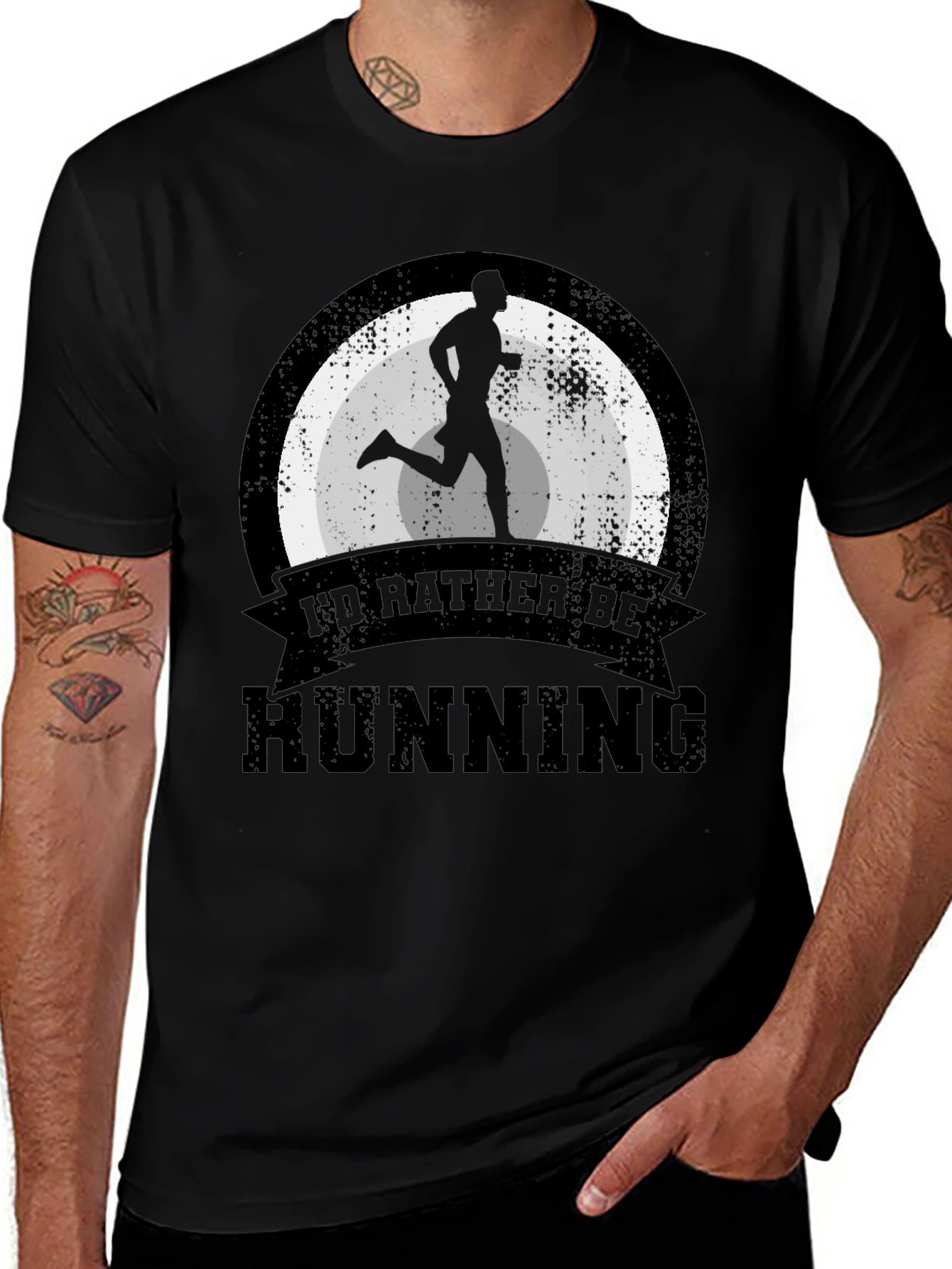 Variant 15 of I'd Rather Be Running Graphic T-Shirt