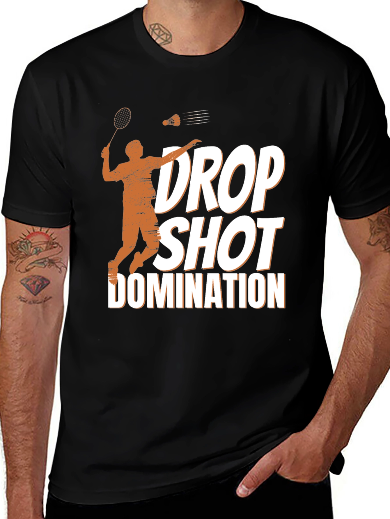 Drop Shot Domination T-Shirt - Badminton Apparel