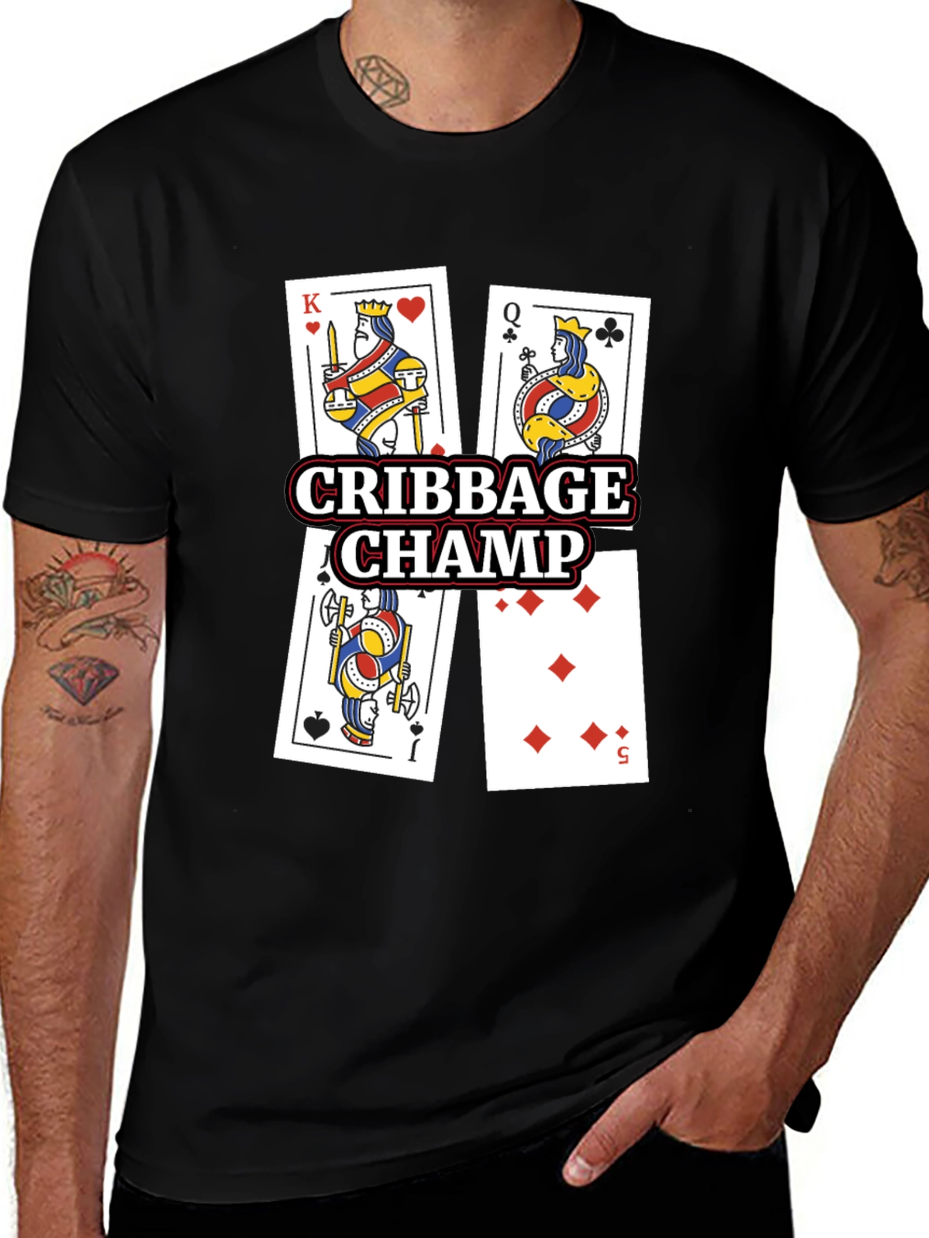 Variant 18 of Cribbage Champ Card Game T-Shirt