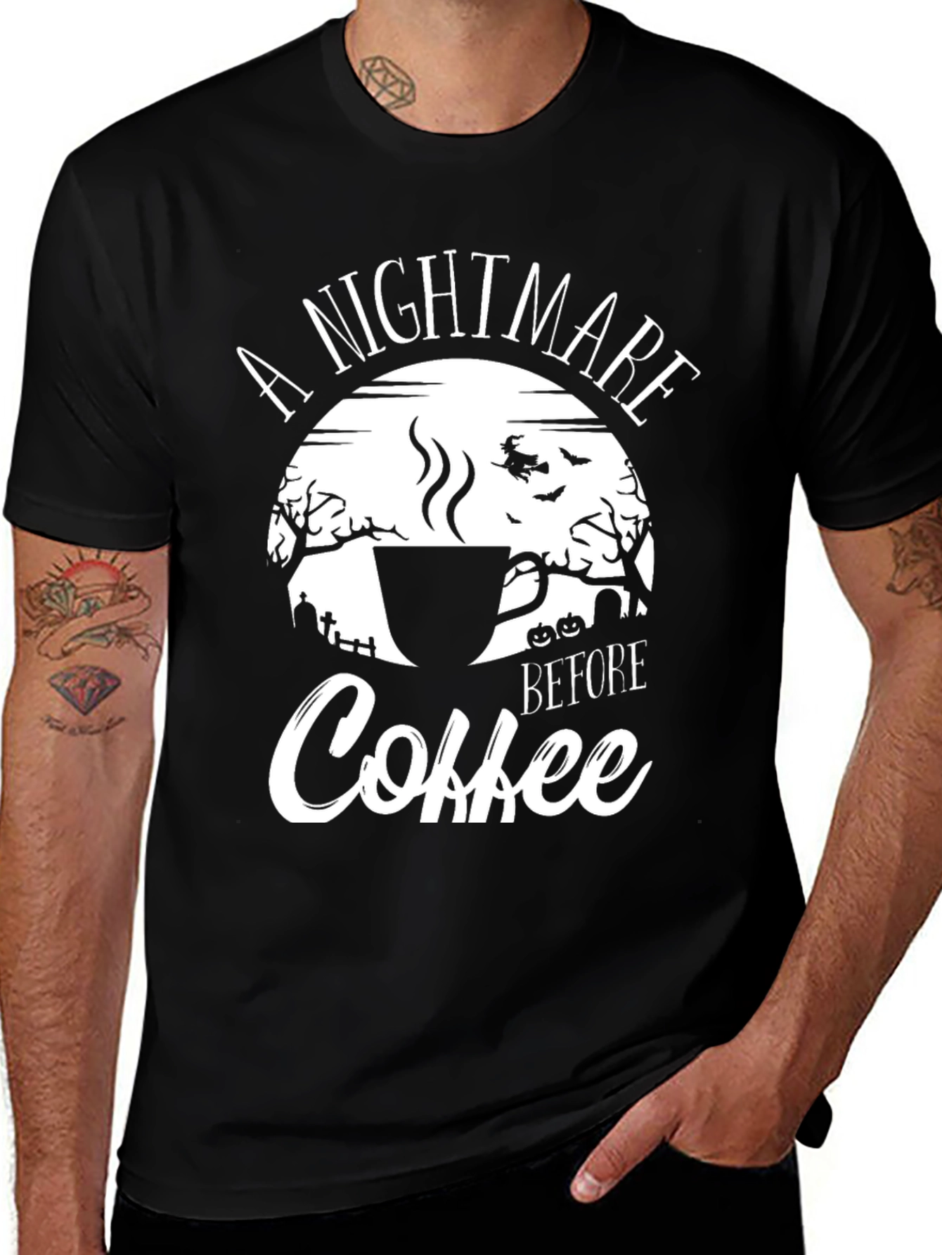 Nightmare Before Coffee Halloween T-Shirt