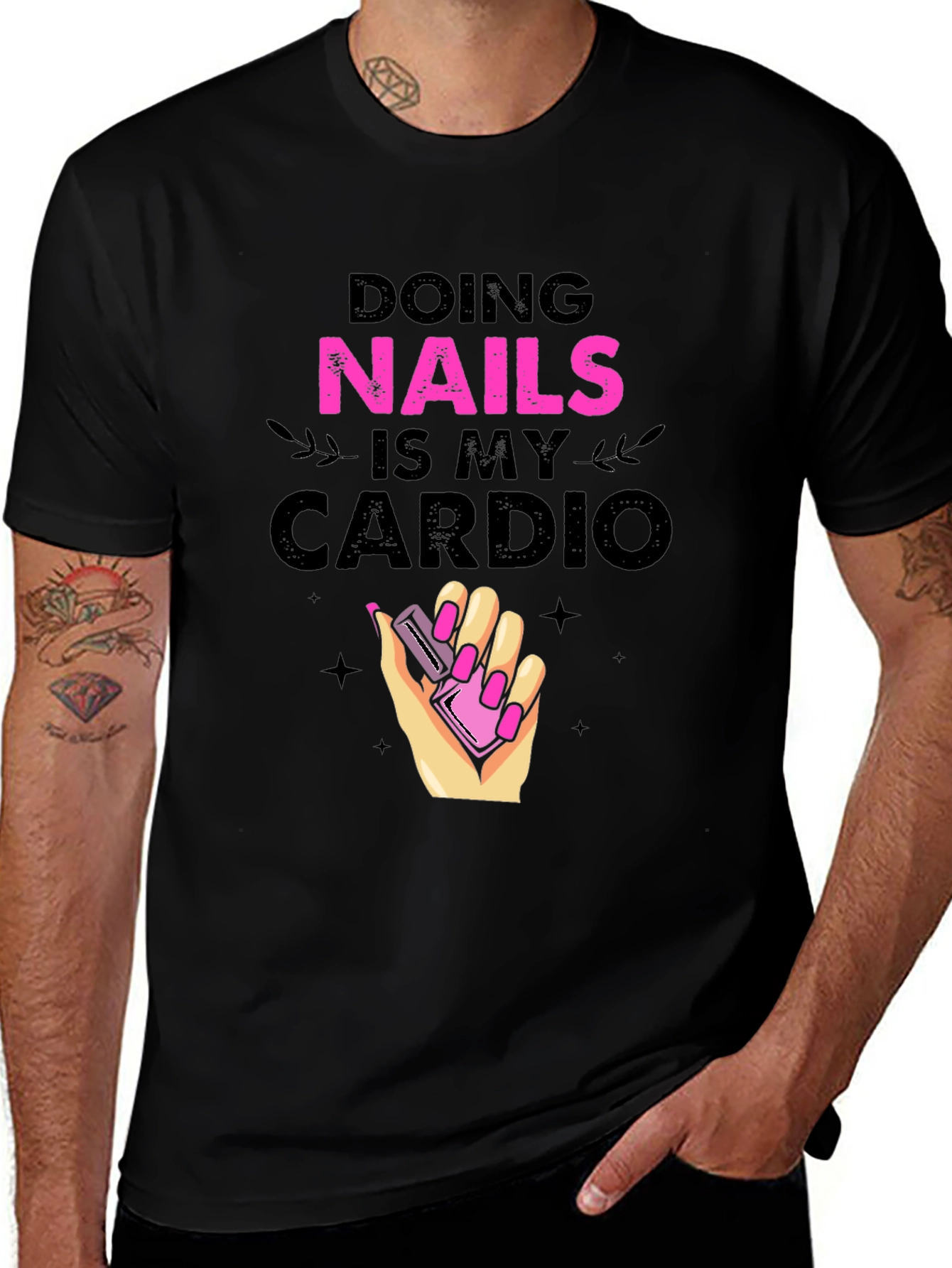 Variant 10 of Nails is My Cardio T-Shirt - Fun Trendy Tee