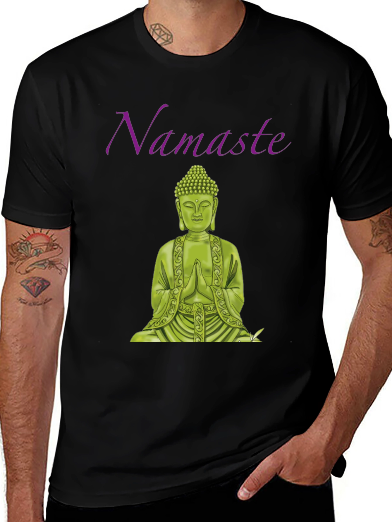 Variant 18 of Namaste Buddha Graphic T-Shirt