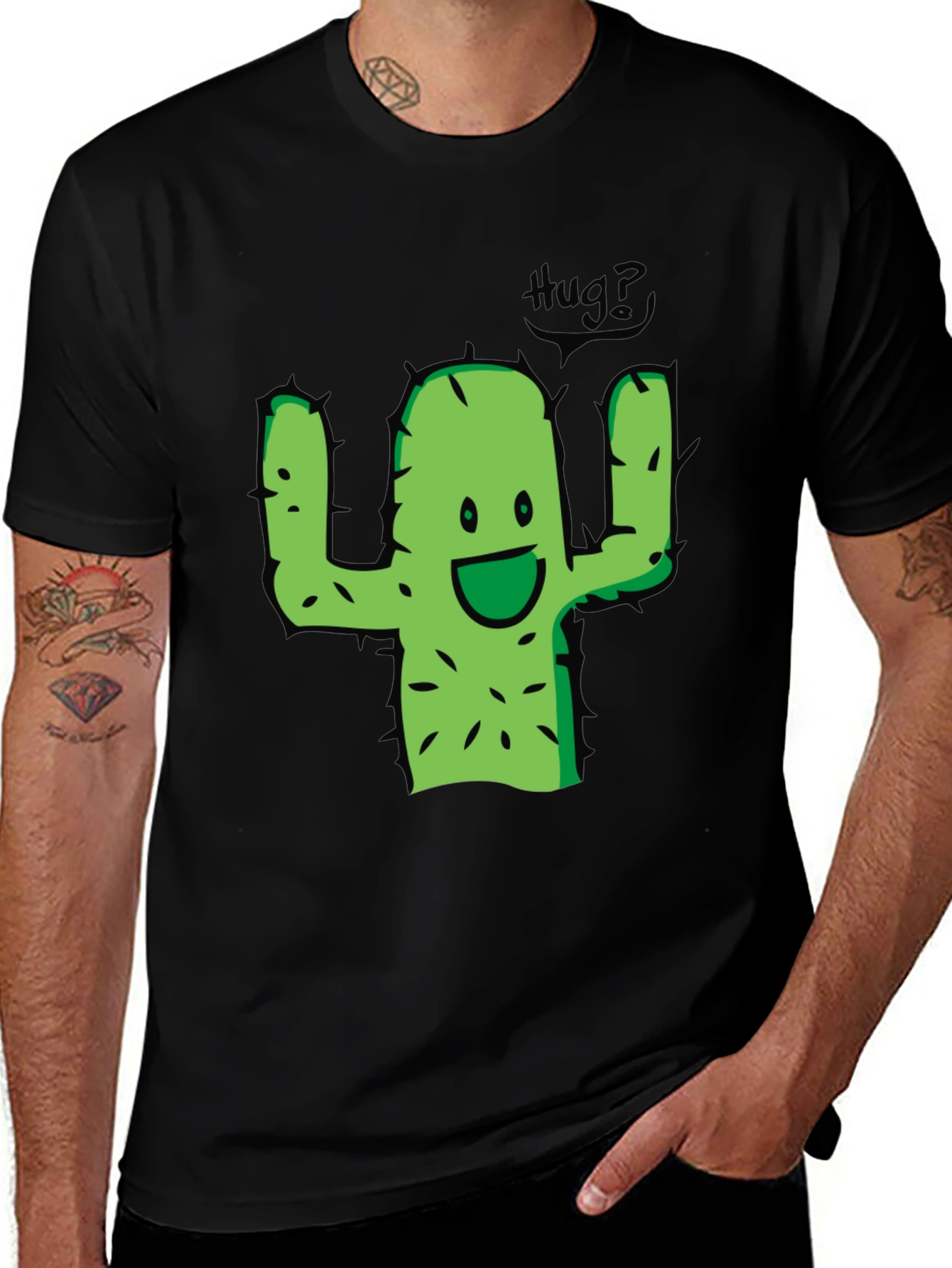 Variant 5 of Hug Me Cactus T-Shirt