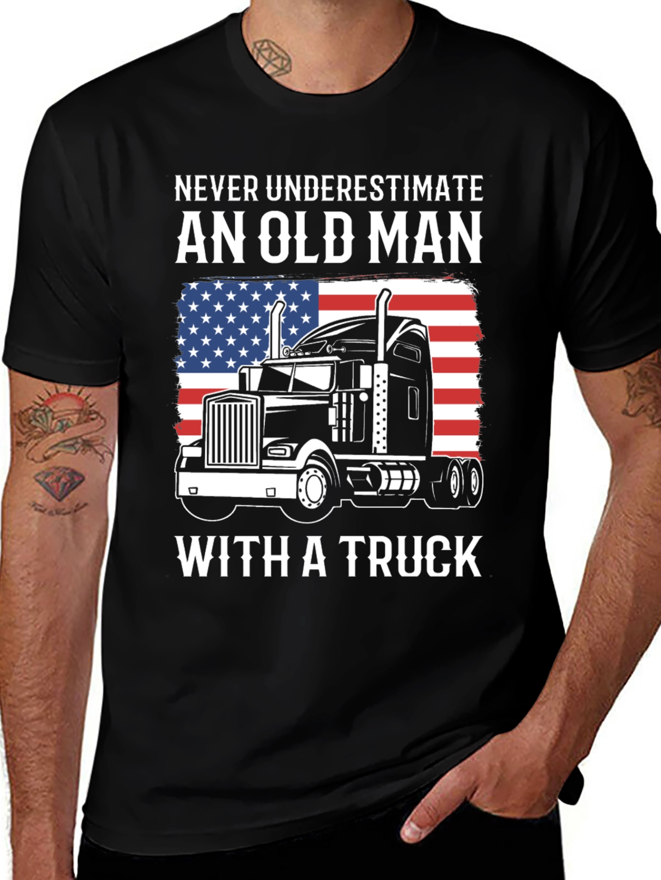 Variant 24 of Old Man with a Truck T-Shirt