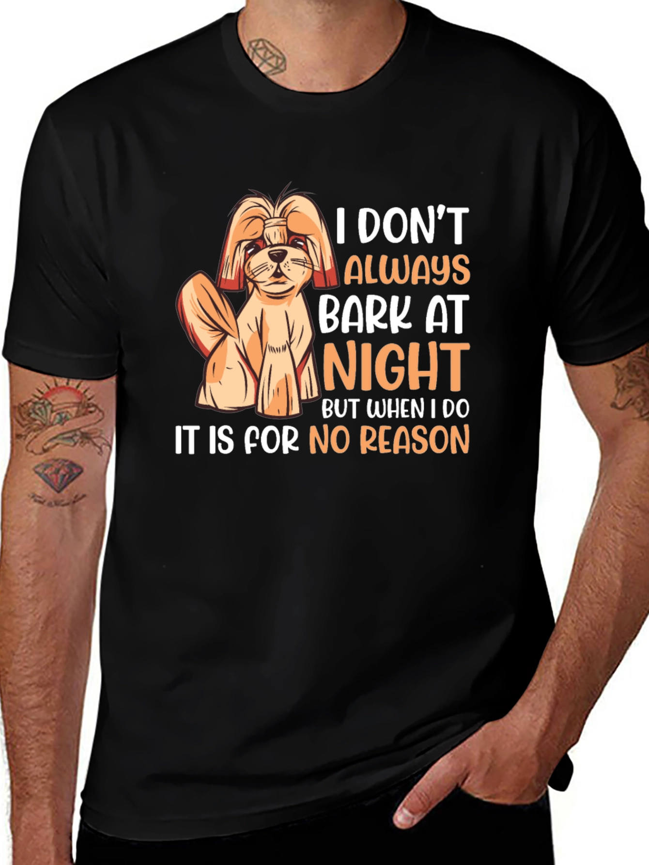 Variant 9 of Funny Dog Barking Humor Graphic T-Shirt