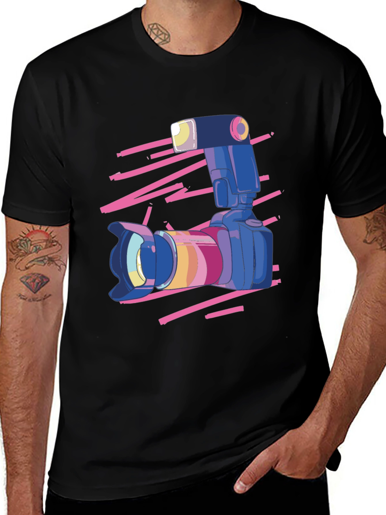 Variant 24 of Retro Camera Graphic T-Shirt - Photographer Style
