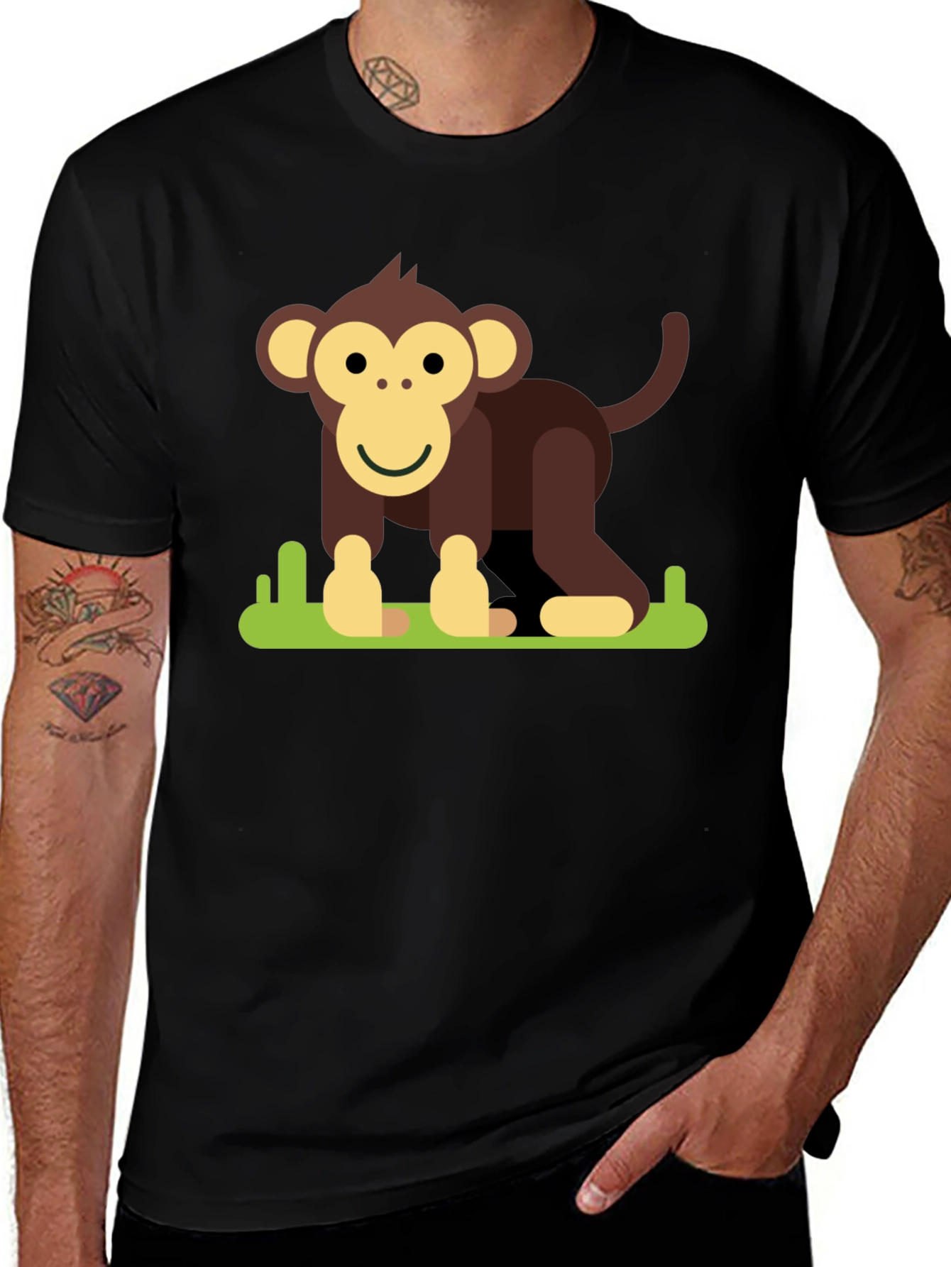 Variant 6 of Monkey Graphic T-Shirt - Fun & Unique Tee