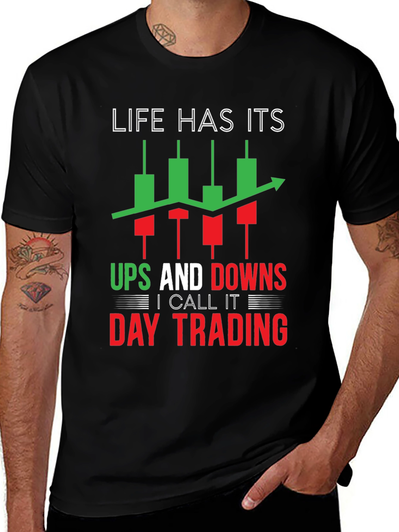 Day Trading Tee: Life's Ups and Downs