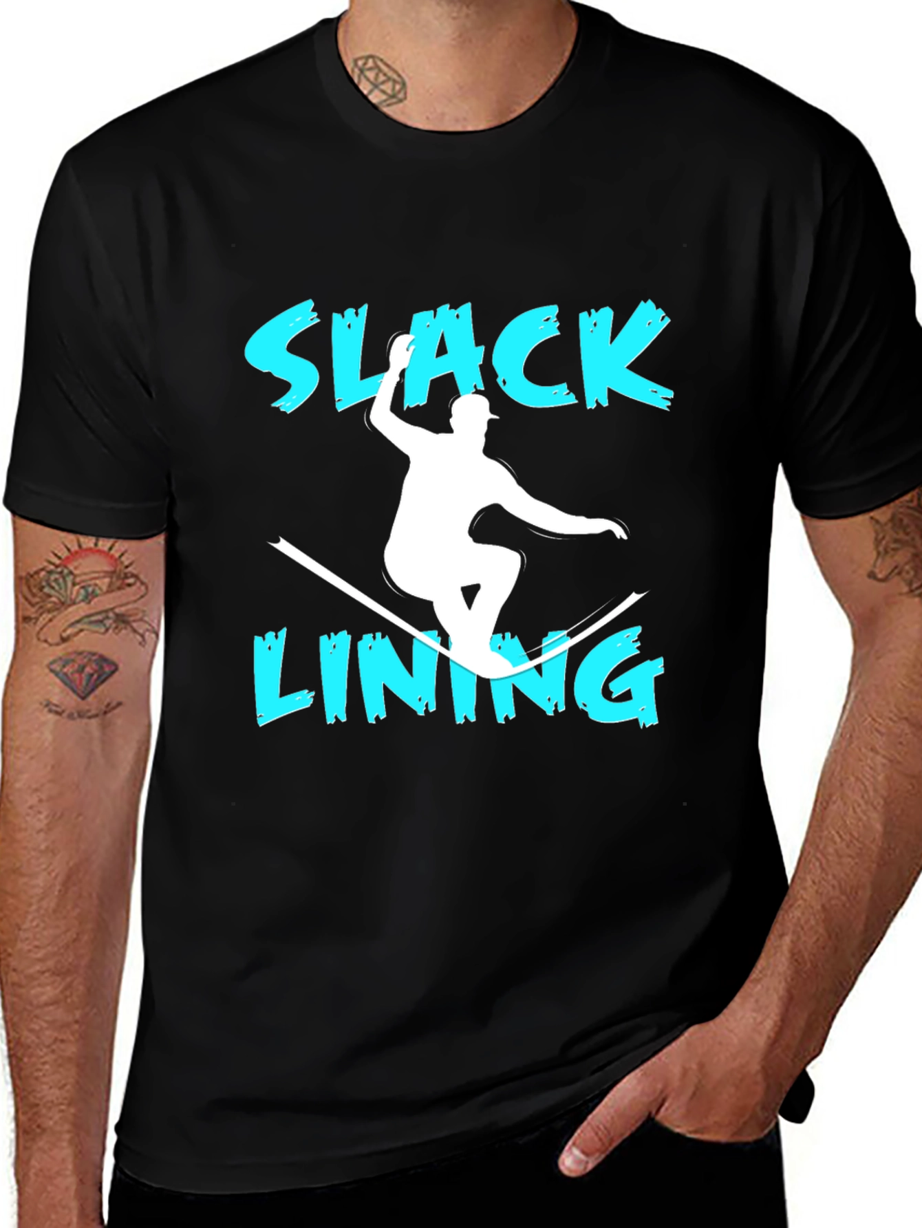 Variant 29 of Slack Lining T-Shirt: Balance in Style