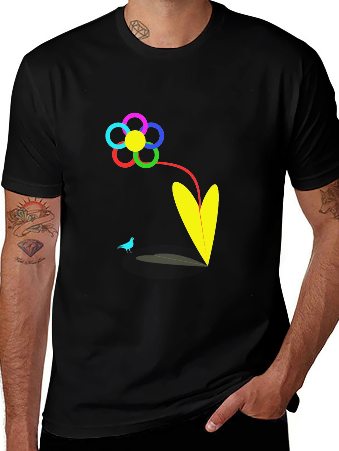 Variant 14 of Vibrant Flower Graphic T-Shirt