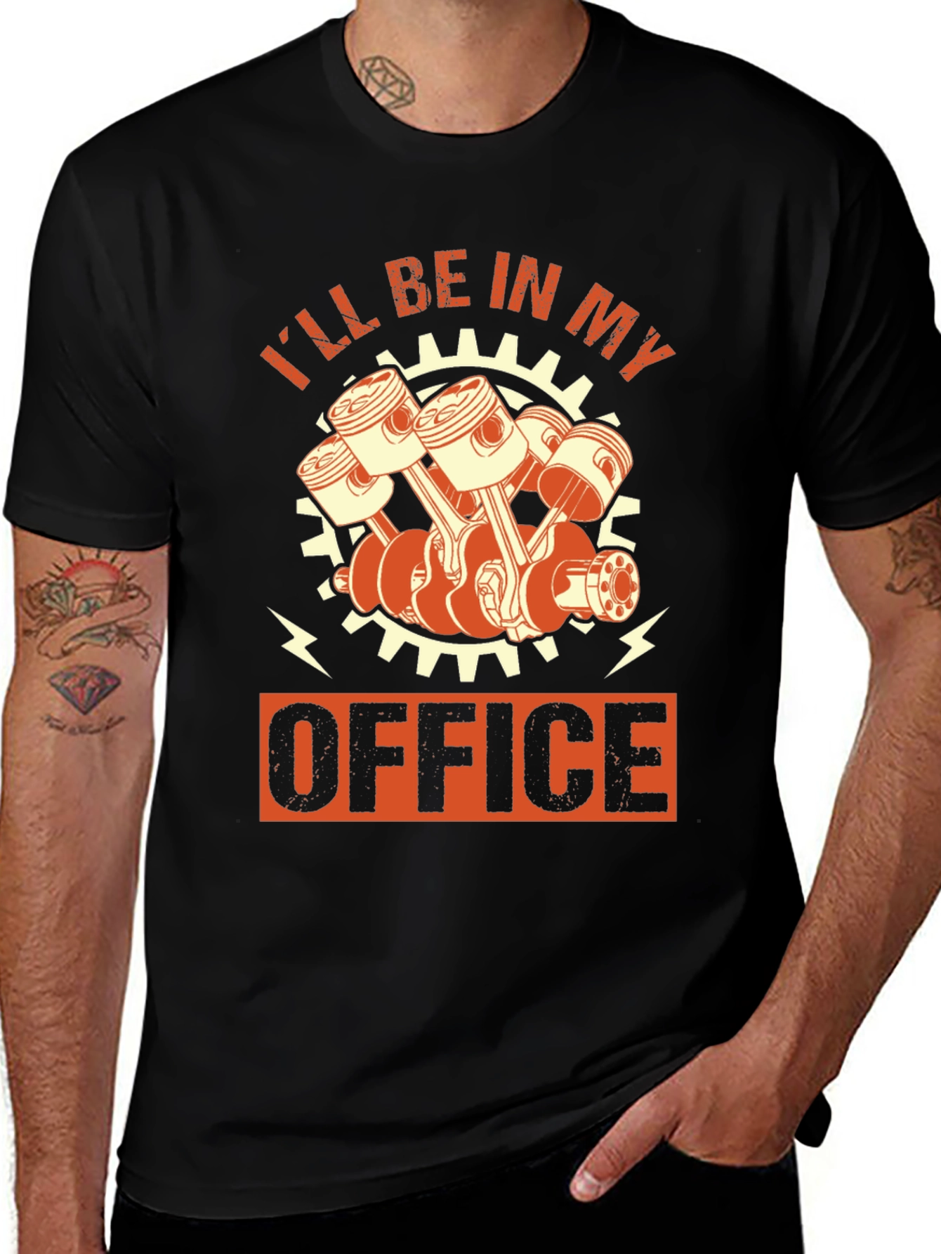 Variant 24 of I'll Be In My Office Engine T-Shirt