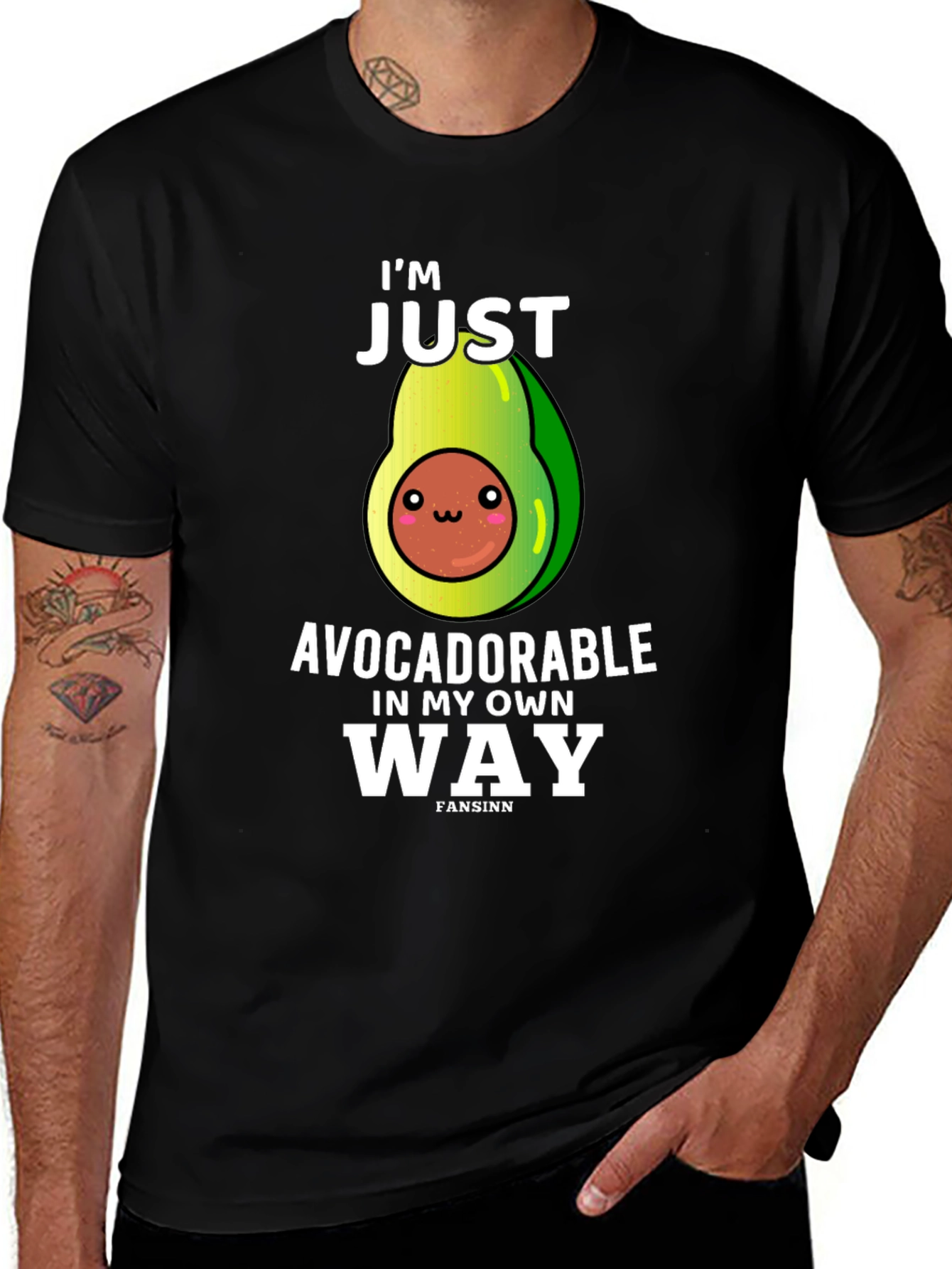 Variant 9 of Avocado Pun T-Shirt - I'm Just Avocadorable