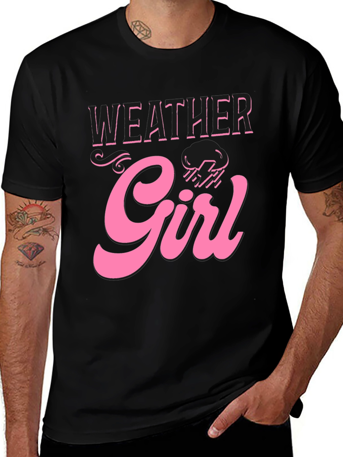 Variant 9 of Weather Girl Tee - Stylish Graphic T-Shirt